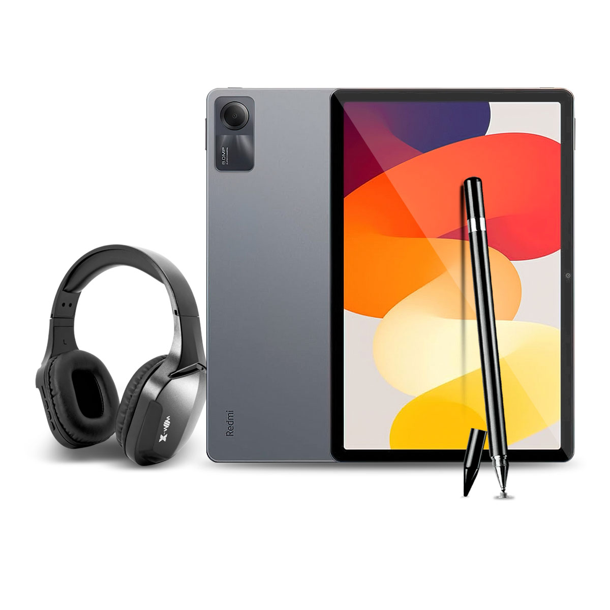 Combo Tablet Xiaomi Redmi Pad SE Snapdragon-680 8C 8GB 256GB 11'' FHD Plata + Audífonos Bluetooth y Lápiz Táctil