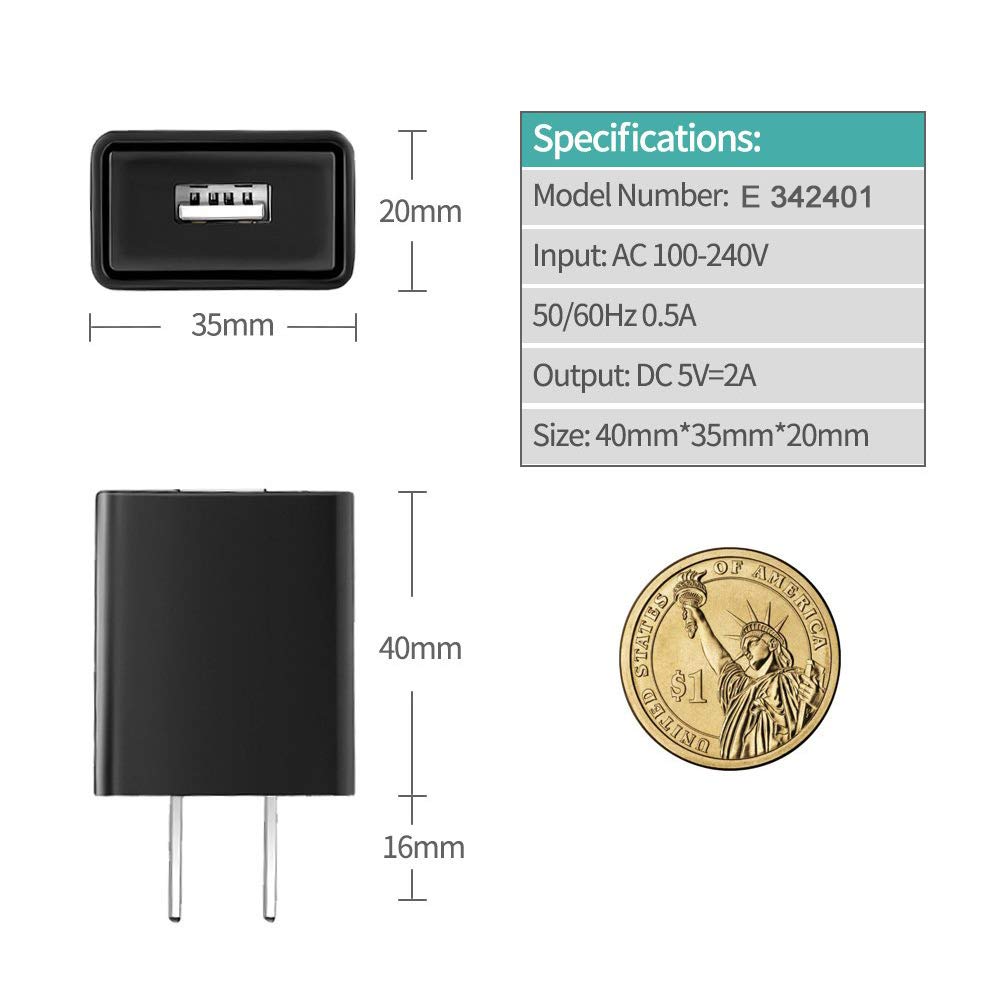Foto 8 pulgar | Cargador Rápido Toniwa Fit Para Tableta Fire Hd10 Con Cable De 1,5 M - Venta Internacional.