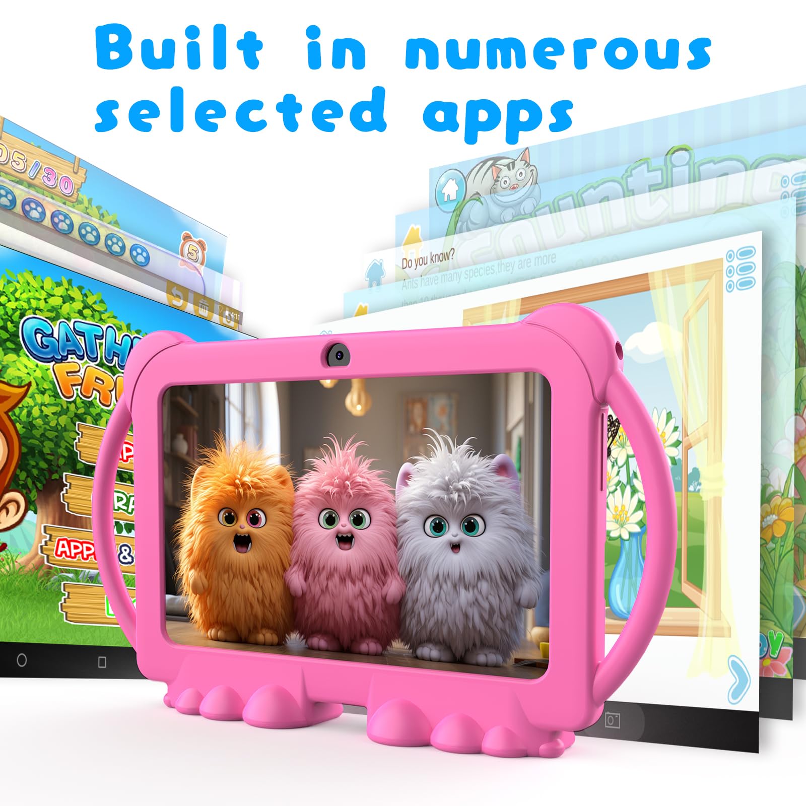 Foto 4 pulgar | Tablet Zzb Kids De 7 Pulgadas Con Android 12, 4 Gb De Ram Y 32 Gb De Rom, Color Rosa - Venta Internacional.