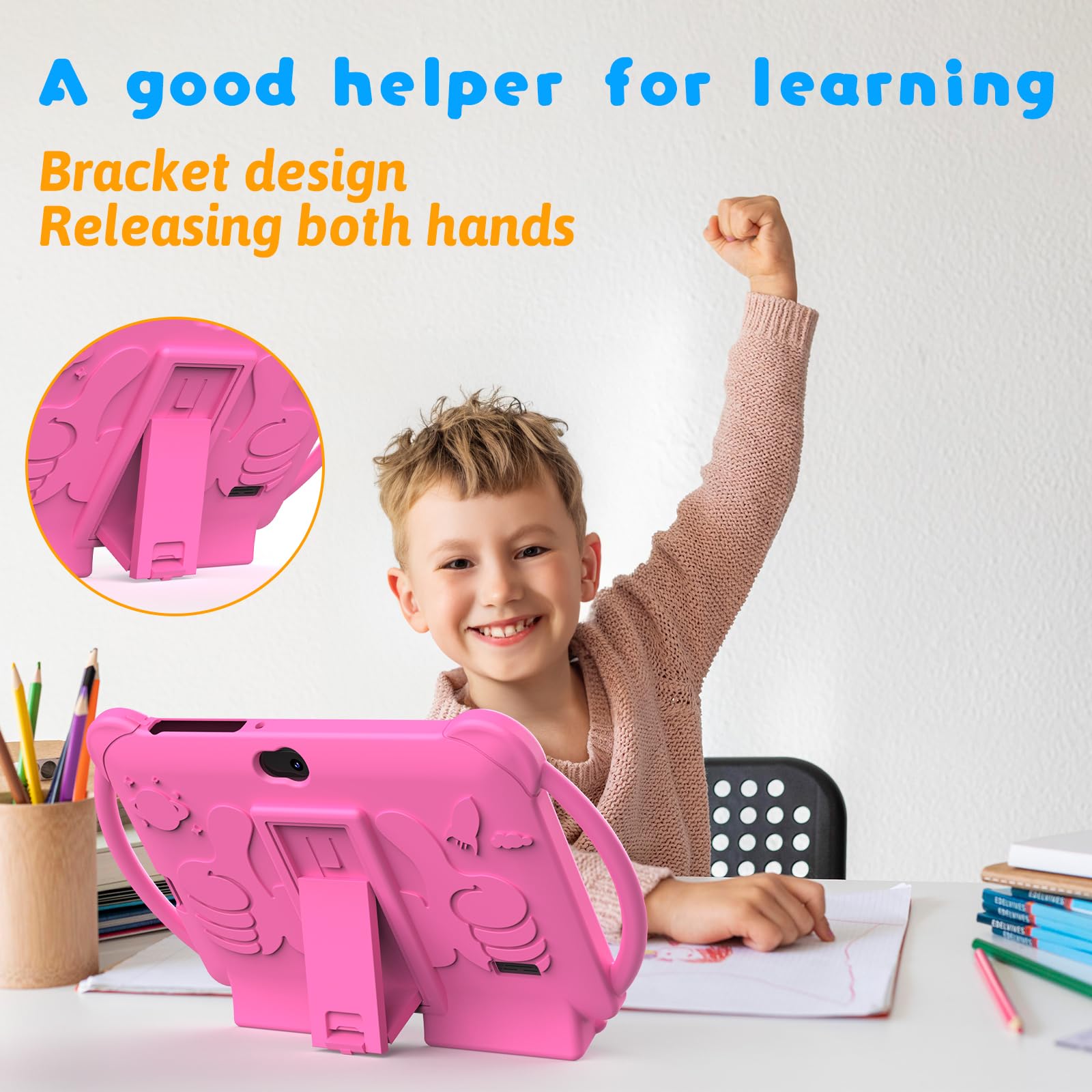Foto 5 pulgar | Tablet Zzb Kids De 7 Pulgadas Con Android 12, 4 Gb De Ram Y 32 Gb De Rom, Color Rosa - Venta Internacional.