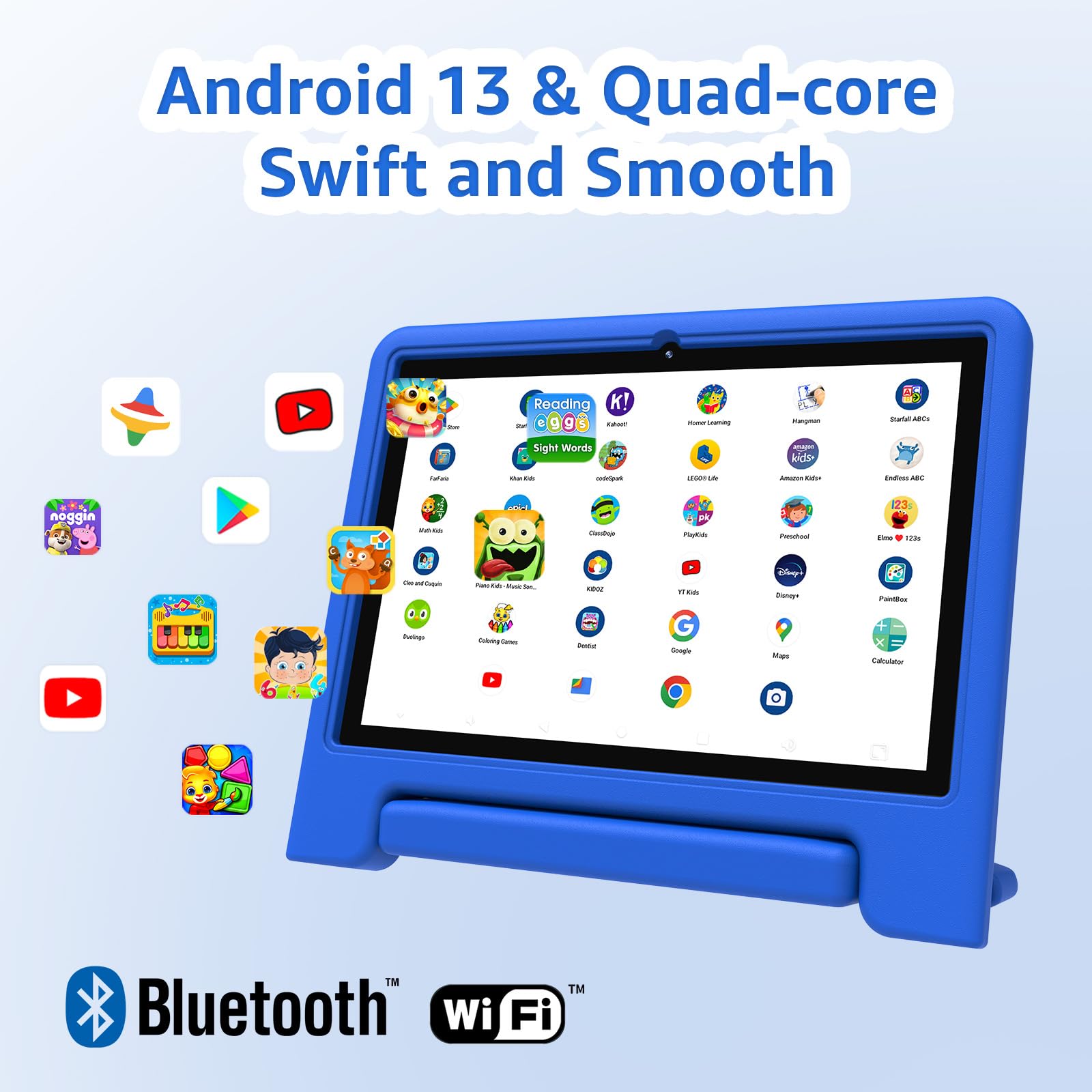 Foto 3 pulgar | Tablet Apolosign Kids, 10.1 Pulgadas, Android 13, 2 Gb De Ram, 32 Gb, Azul - Venta Internacional.