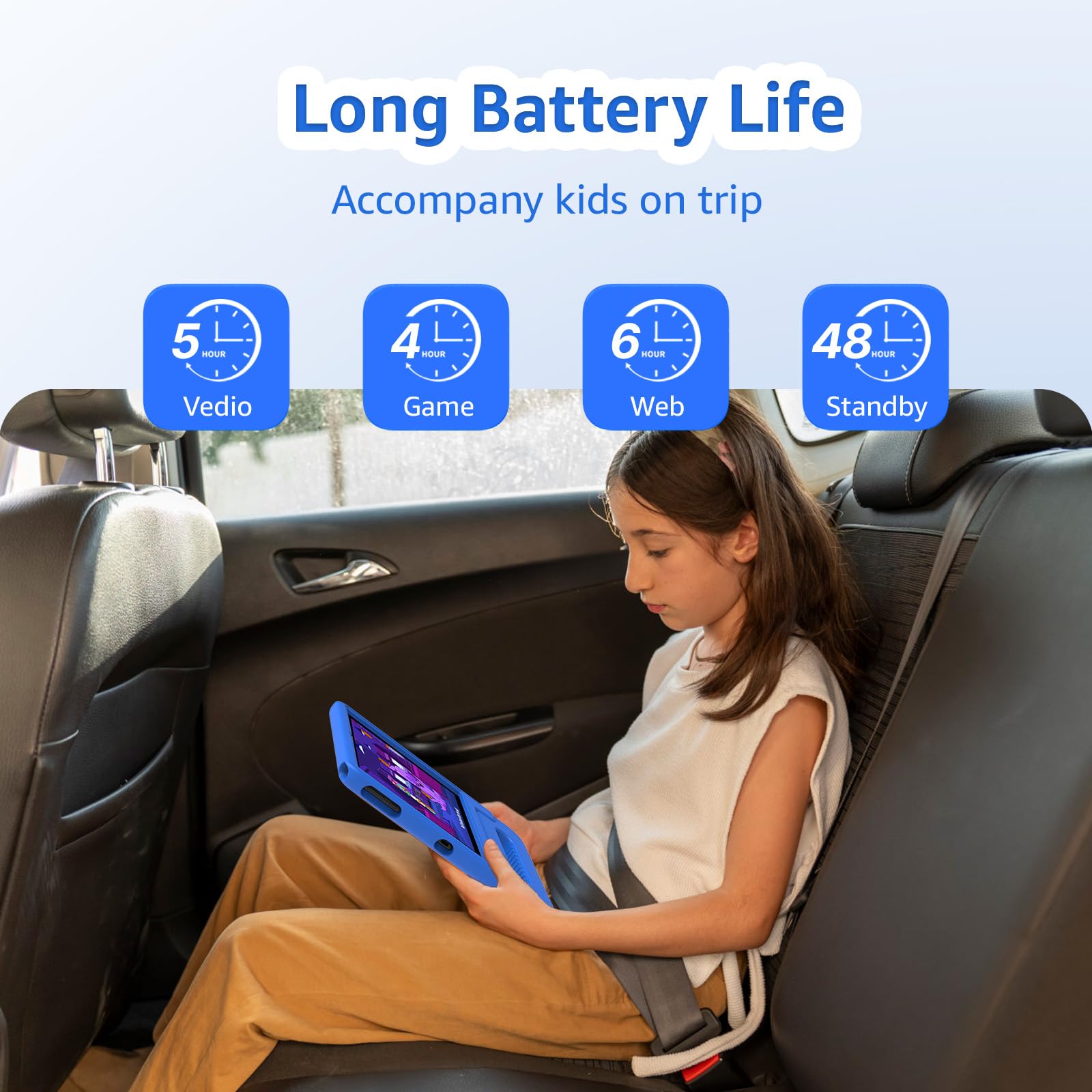 Foto 4 | Tablet Apolosign Kids, 10.1 Pulgadas, Android 13, 2 Gb De Ram, 32 Gb, Azul - Venta Internacional.