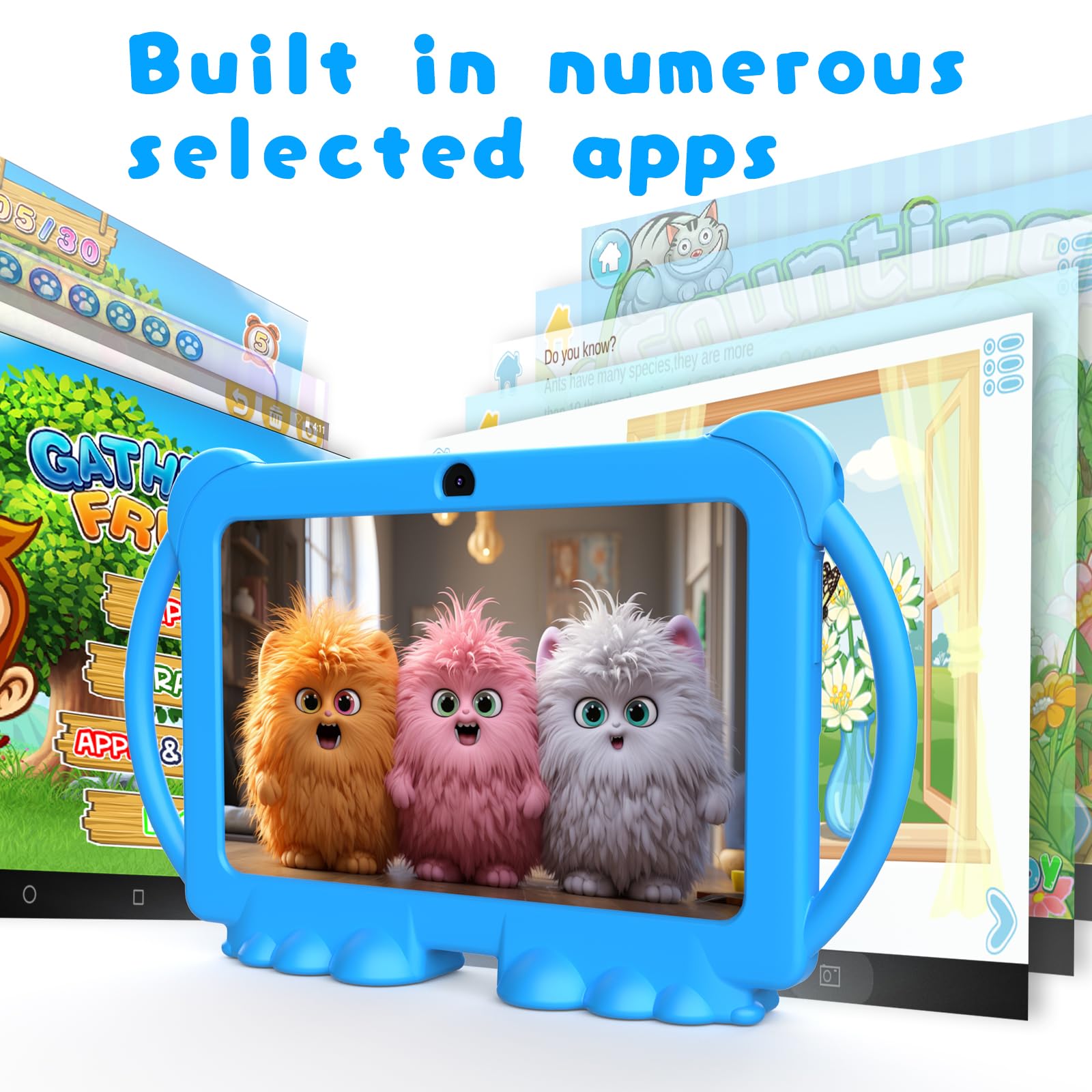 Foto 4 pulgar | Tablet Zzb Kids 7 Pulgadas Android 12 4 Gb Ram 32 Gb Rom Azul - Venta Internacional.