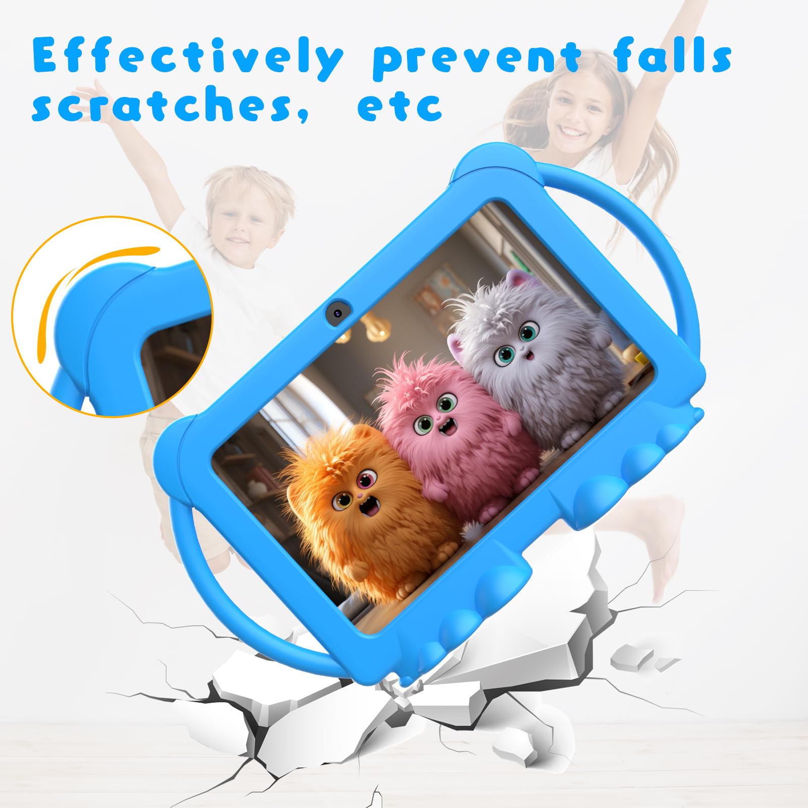 Foto 5 | Tablet Zzb Kids 7 Pulgadas Android 12 4 Gb Ram 32 Gb Rom Azul - Venta Internacional.