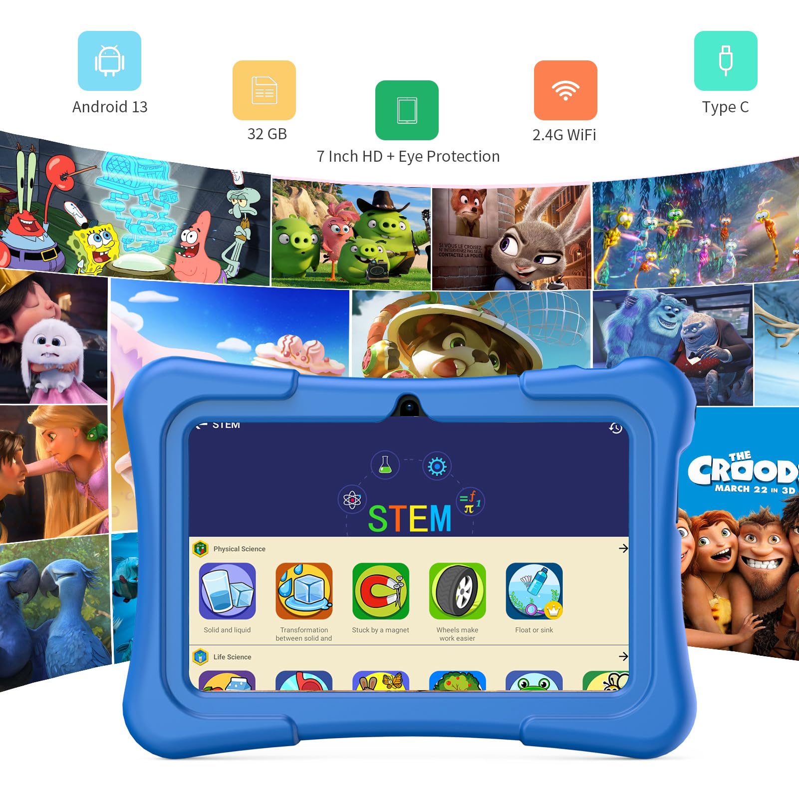 Foto 3 pulgar | Tablet Pritom K7 Pro de 7 Pulgadas y 32 Gb para Niños- Venta Internacional
