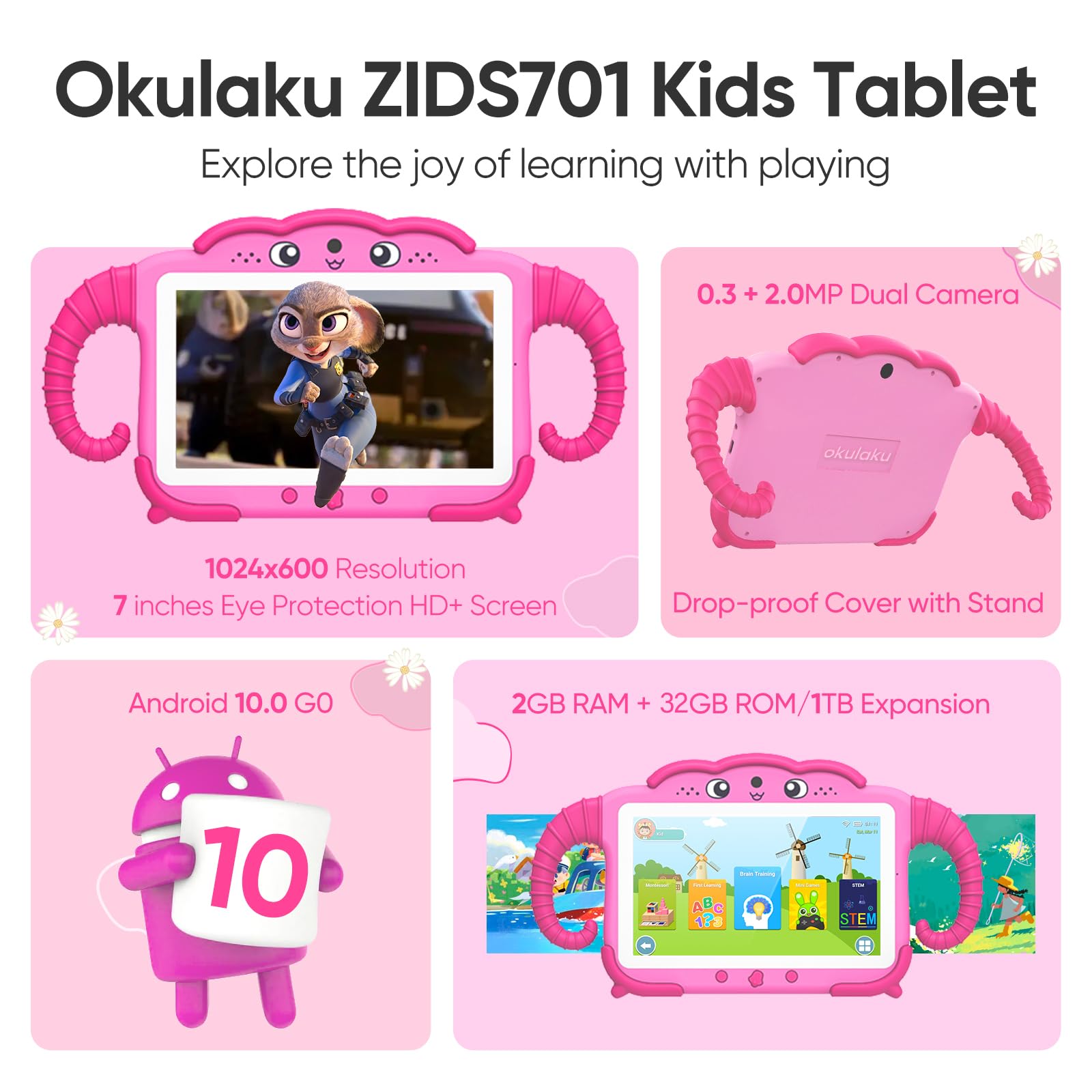 Foto 3 pulgar | Tablet Okulaku 7 pulgadas 32 Gb 2 Gb RAM-Venta Internacional