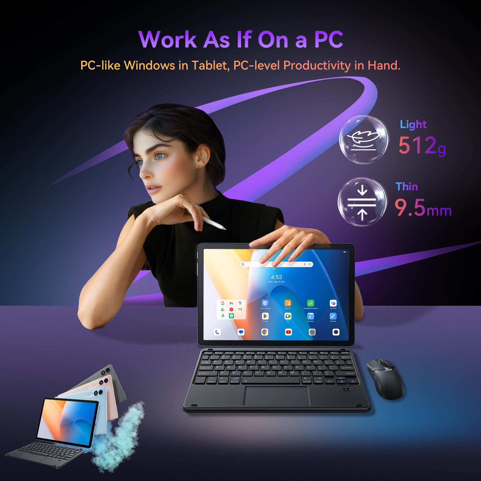 Foto 4 pulgar | Tableta Blackview 2025 Tab 9 Wifi 11 Pulgadas 18 Gb+256 Gb Android 14 - Venta Internacional.