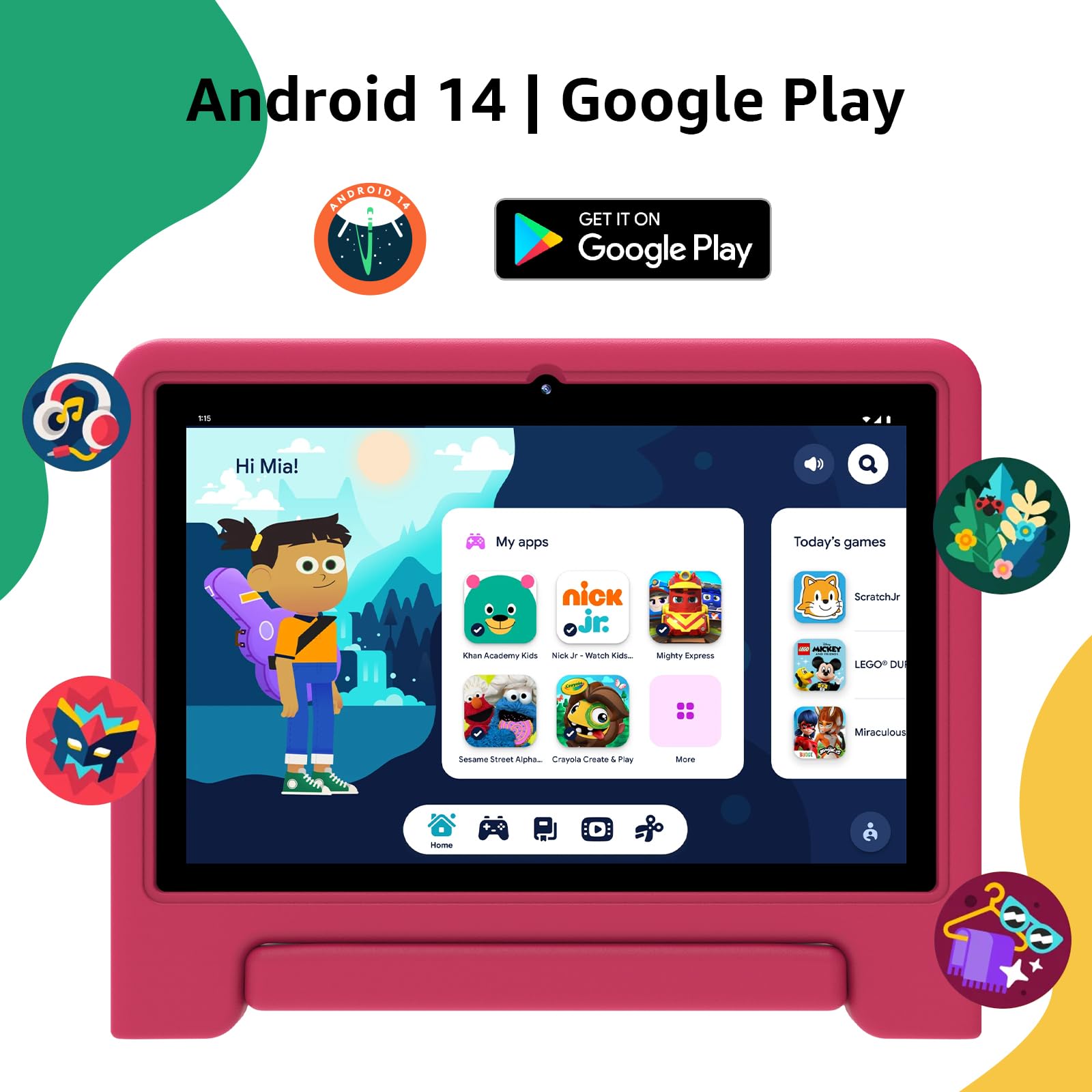 Foto 3 pulgar | Tablet Apolosign Kids 2024 Android 14 10,1'', 6 Gb De Ram, 64 Gb De Rom - Venta Internacional.