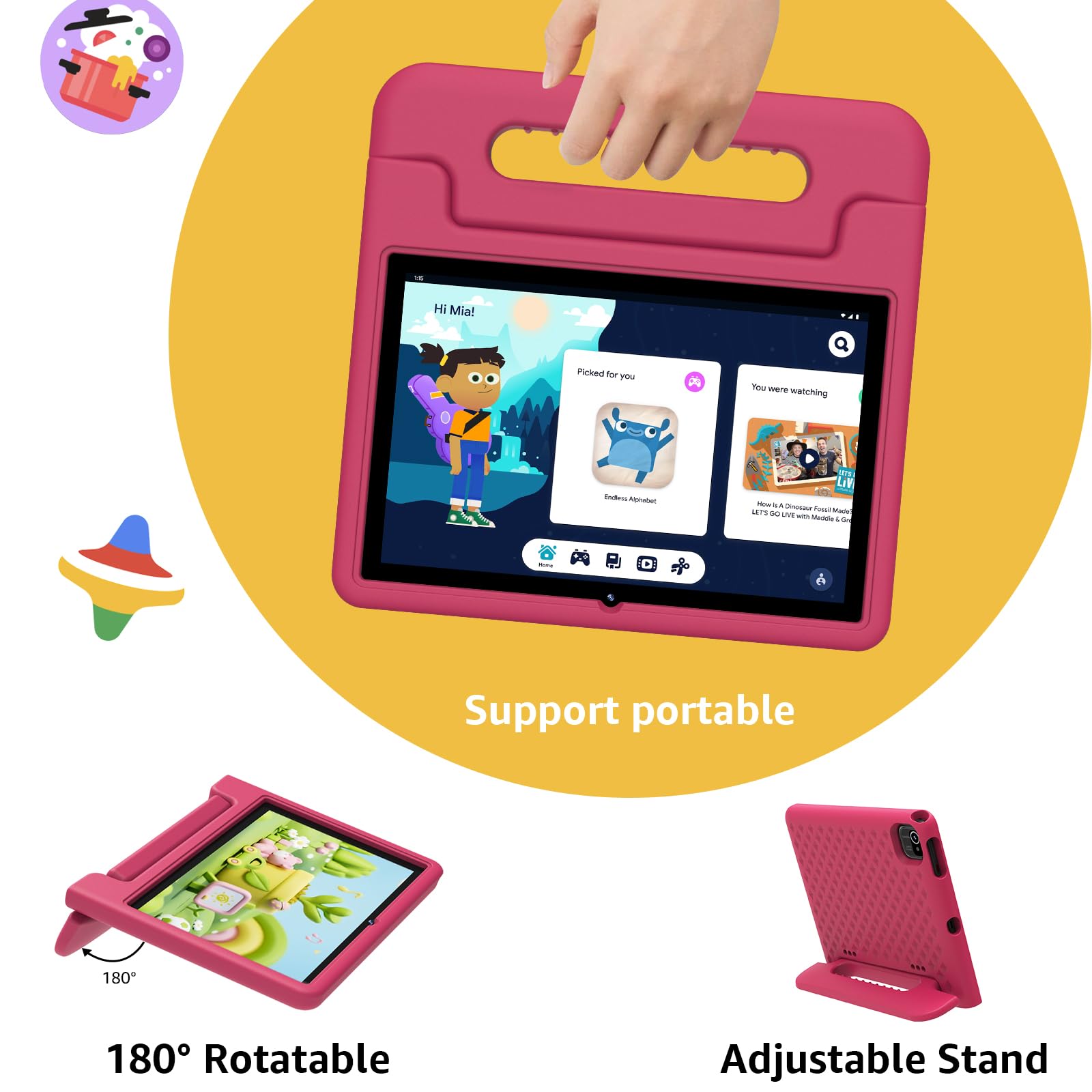 Foto 4 pulgar | Tablet Apolosign Kids 2024 Android 14 10,1'', 6 Gb De Ram, 64 Gb De Rom - Venta Internacional.