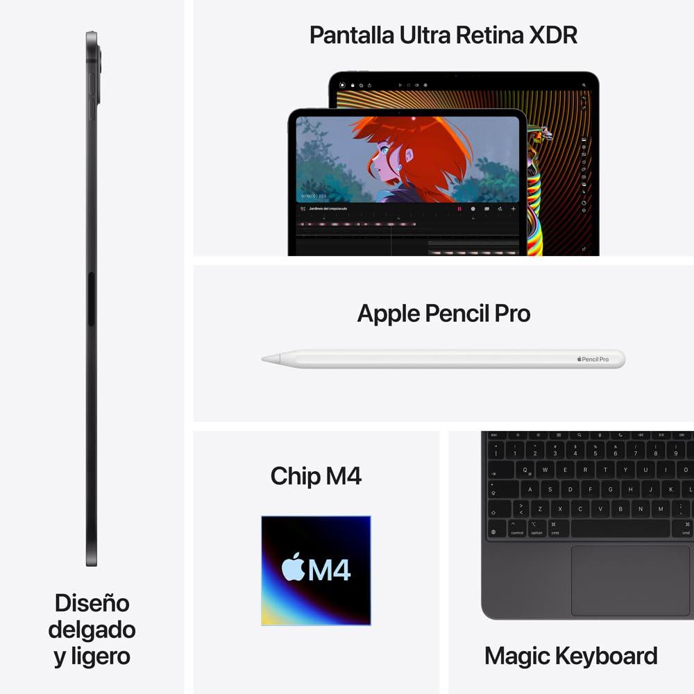 Foto 6 pulgar | Apple Ipad Pro M4 Retina Vidrio Estándar 11'' 256gb Wifi