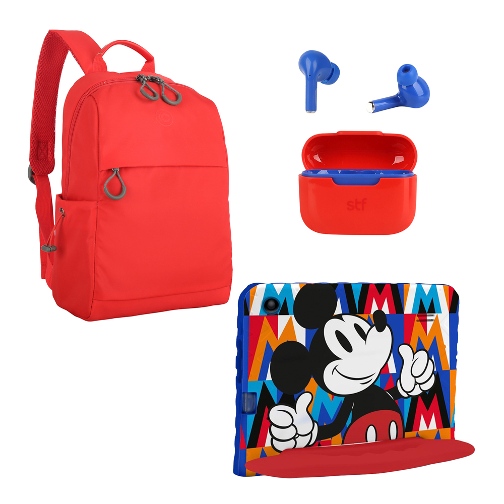 Foto 2 pulgar | Kit Tablet Mickey 8'' Pulgadas + Crossbody +audífonos Tws Multi