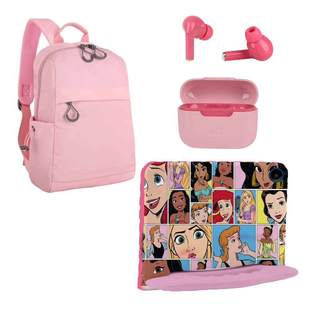 Foto 2 pulgar | Kit Tablet Princesas 8'' Pulgadas + Crossbody + Audífonos Tws Multi