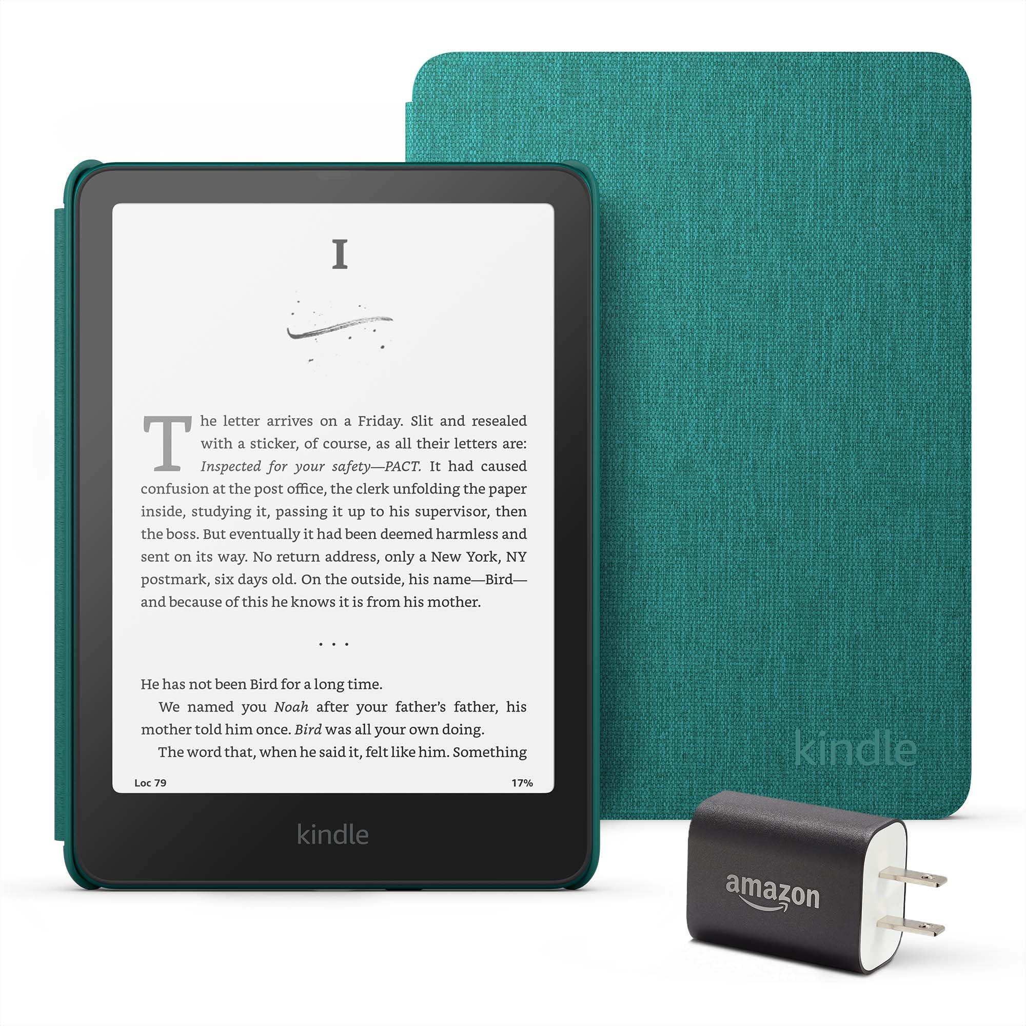 Lector De Libros Electrónicos Amazon Kindle Paperwhite De 16 Gb Con Funda De Tela Jade - Venta Internacional.