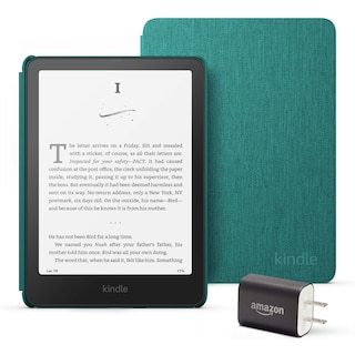 Foto 1 | Lector De Libros Electrónicos Amazon Kindle Paperwhite De 16 Gb Con Funda De Tela Jade - Venta Internacional.