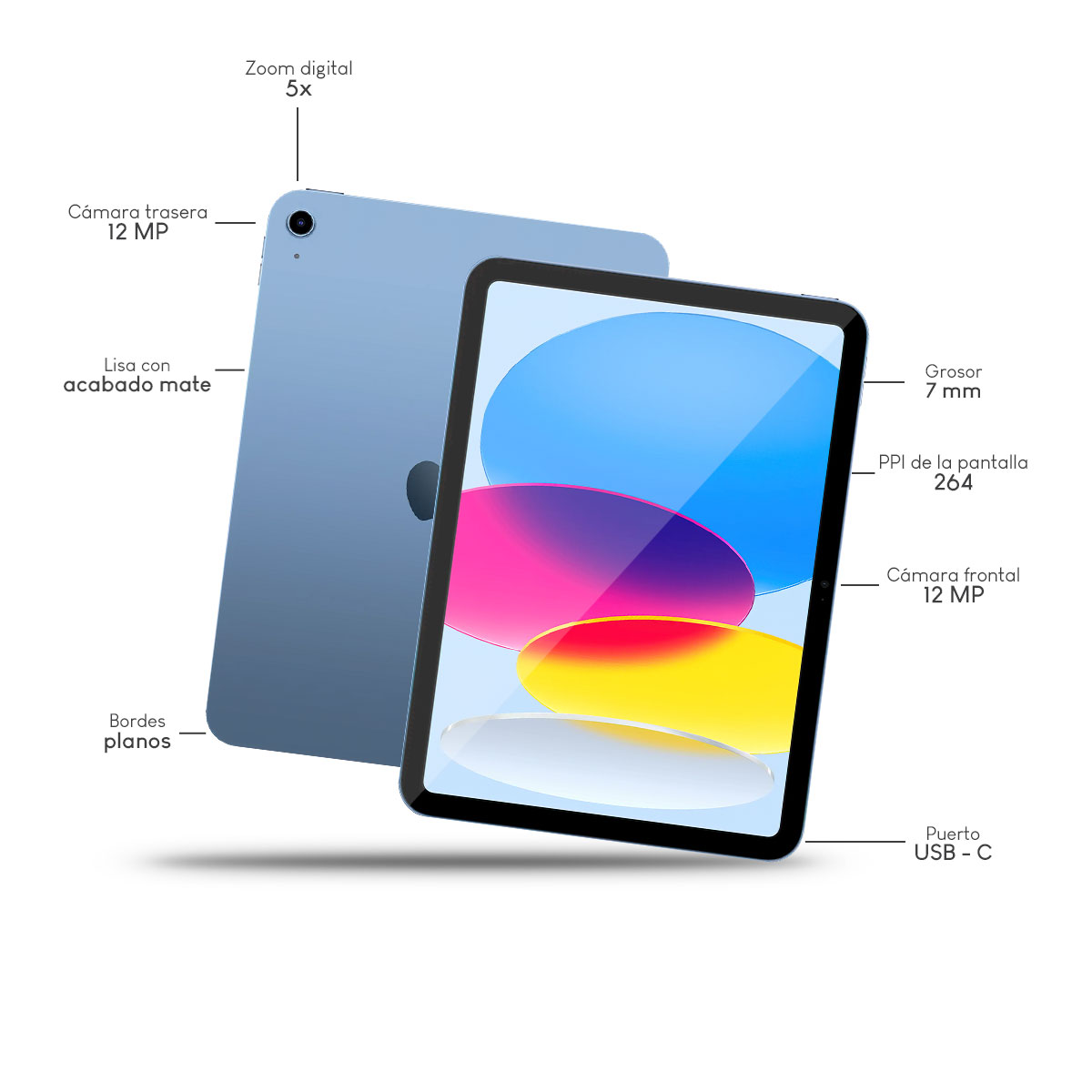 Foto 4 pulgar | Tablet Apple Ipad 10th 256gb 10.9'' Azul