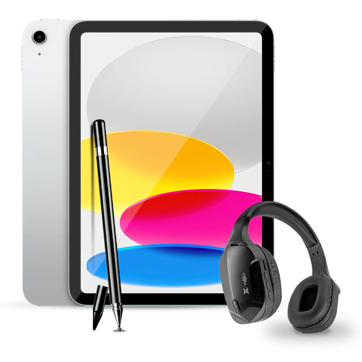 Foto 1 | iPad 10.9 Pulgadas 256 GB Plateado + Audífonos Bluetooth y Lápiz Táctil