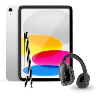 Foto 1 | iPad 10.9 Pulgadas 256 GB Plateado + Audífonos Bluetooth y Lápiz Táctil