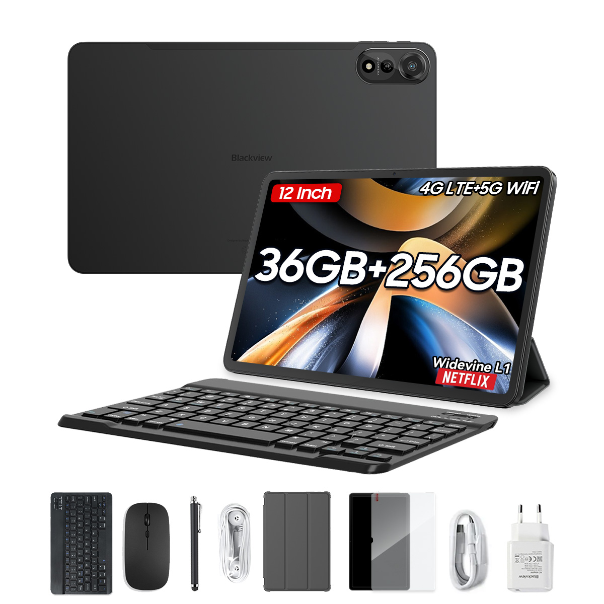 Foto 1 | Tableta Blackview Mega 2 4g 12 Pulgadas 36 Gb+256 Gb Android 15 - Venta Internacional.