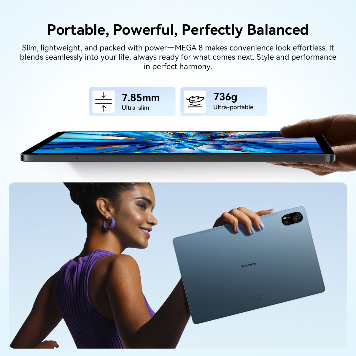 Foto 6 | Tablet Blackview 13 Mega 8 De 36 Gb+256 Gb De 13 Pulgadas Android 15 - Venta Internacional.