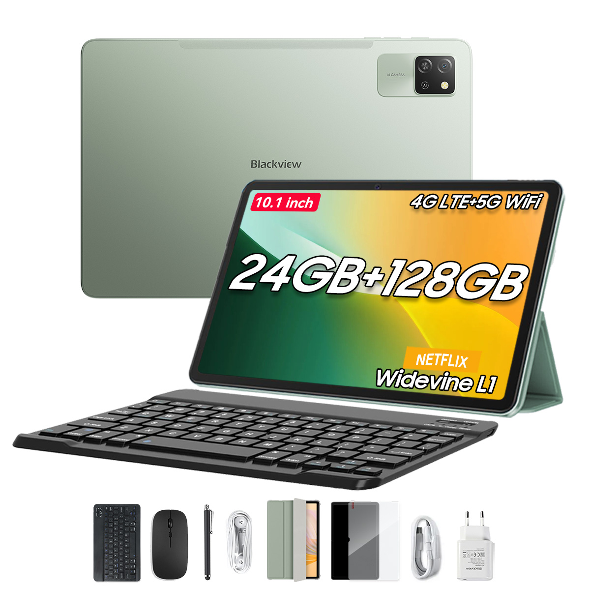 Tablet Blackview Tab 60 Pro 4g 24 Gb+128 Gb Android 15 De 10 Pulgadas - Venta Internacional.