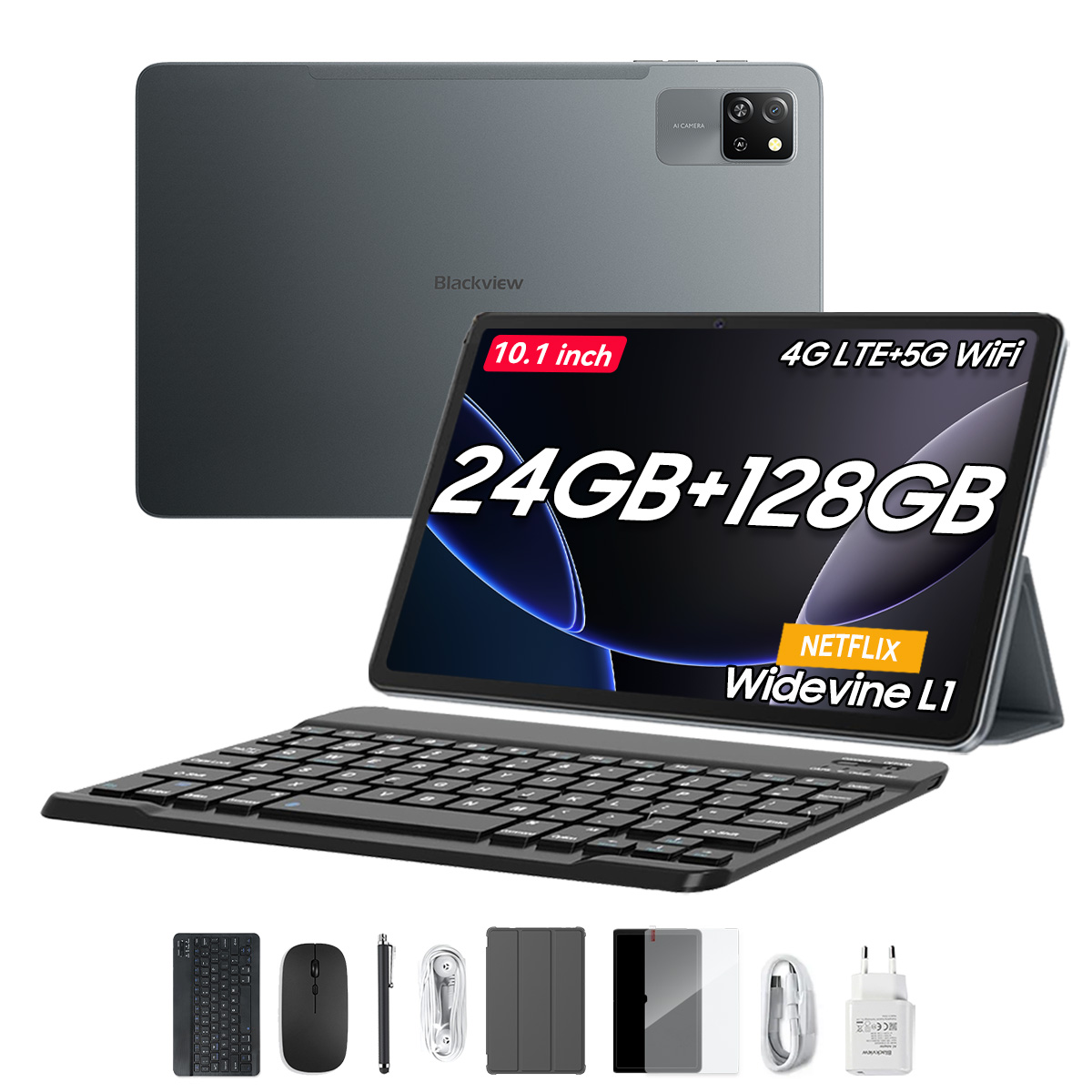 Tablet Blackview Tab 60 Pro 4g 24 Gb+128 Gb Android 15 De 10 Pulgadas - Venta Internacional.