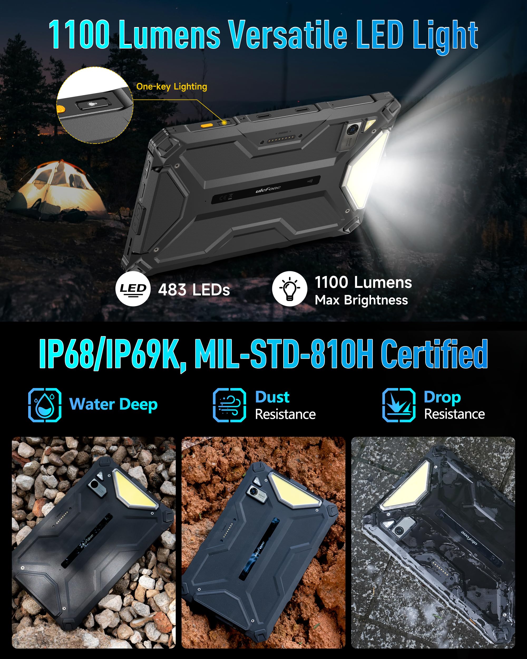 Foto 8 pulgar | Tableta Robusta Ulefone Armor Pad 4 Ultra 5g De 16 Gb + 256 Gb Andr - Venta Internacional.