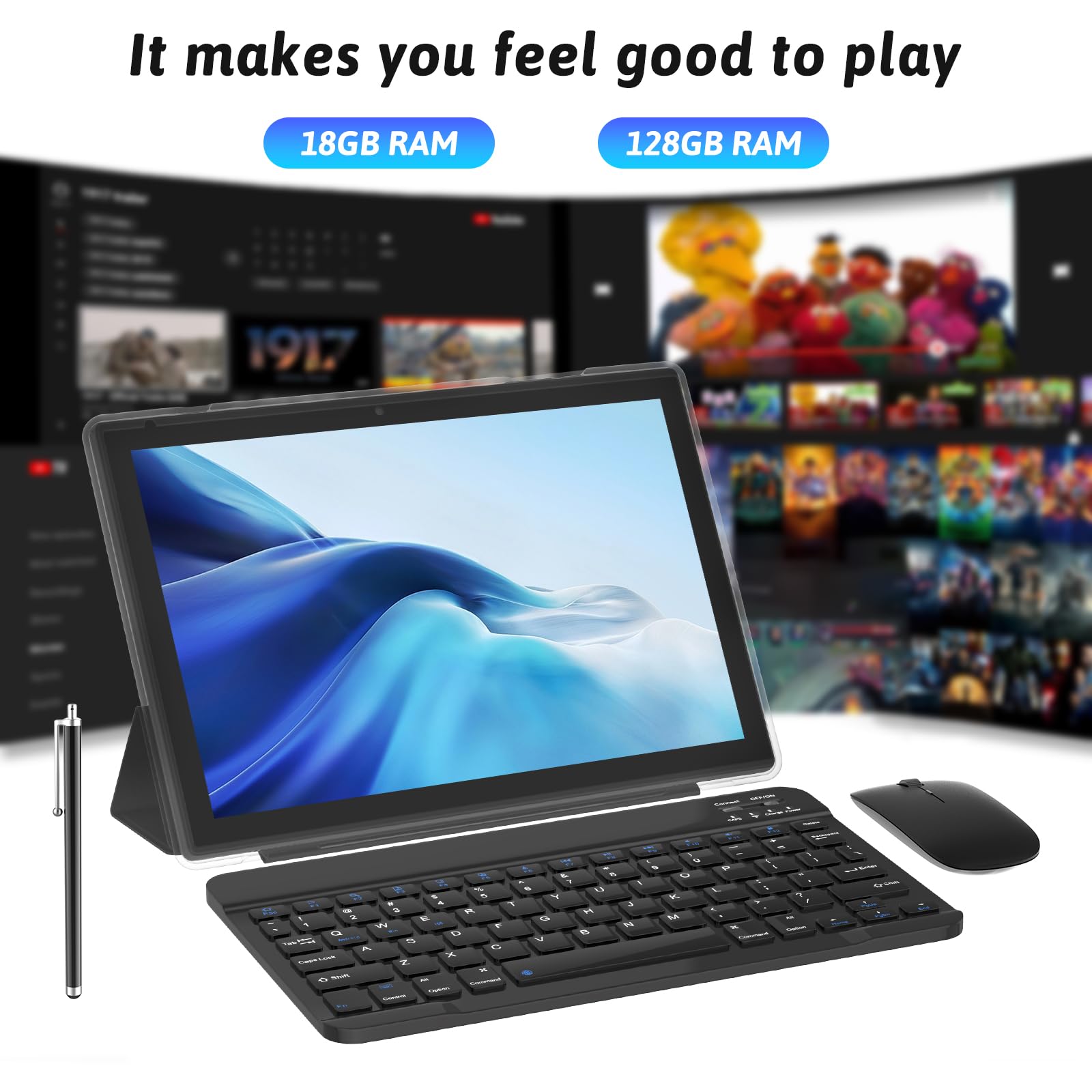 Foto 3 pulgar | Tablet Android 15 10.1 Pulgadas 18 Gb Ram 128 Gb Rom 2 Tb Expandir - Venta Internacional.