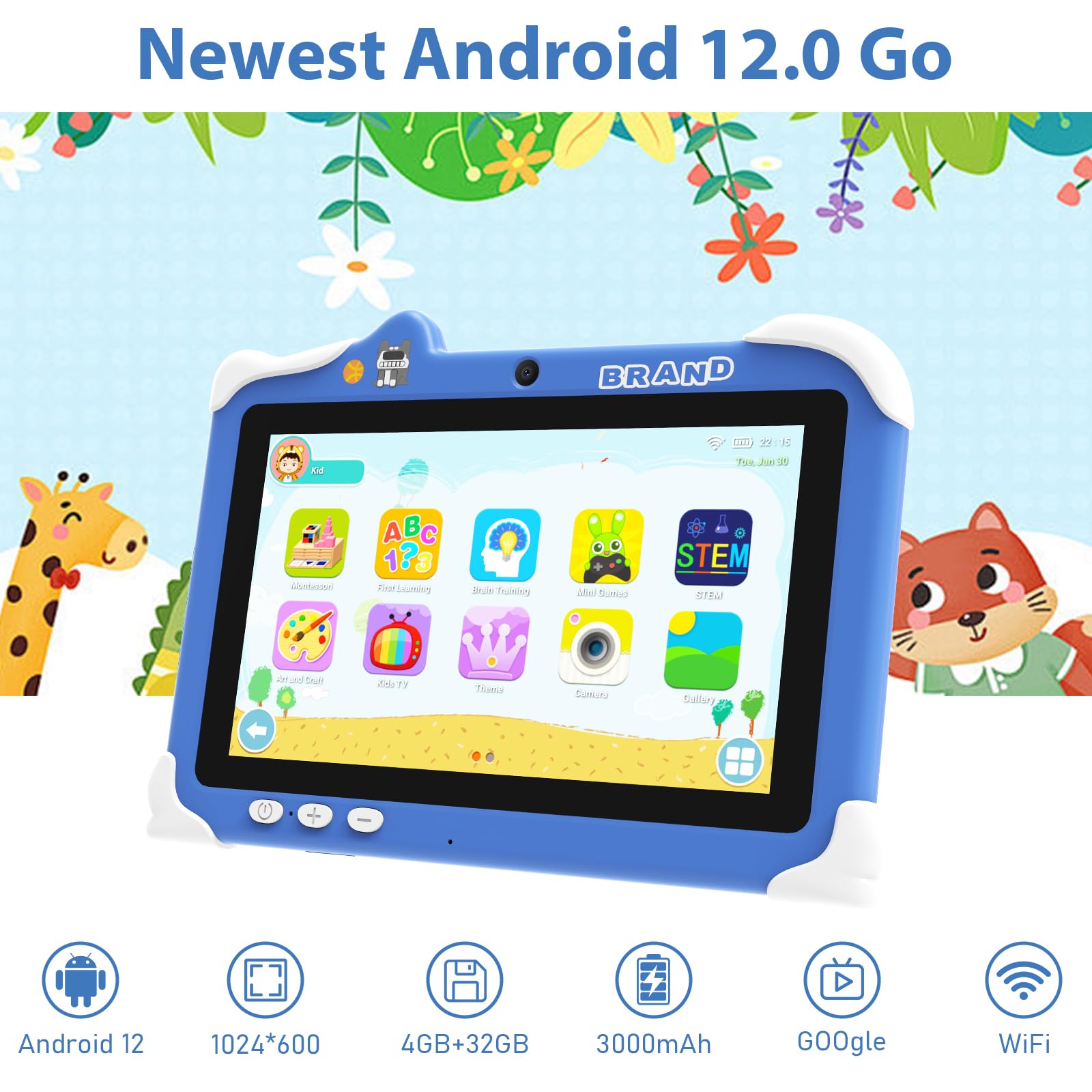 Foto 3 pulgar | Tablet Cupeisi Kids De 7 Pulgadas Con Android 12, 4 Gb De Ram, 32 Gb De Rom - Venta Internacional.