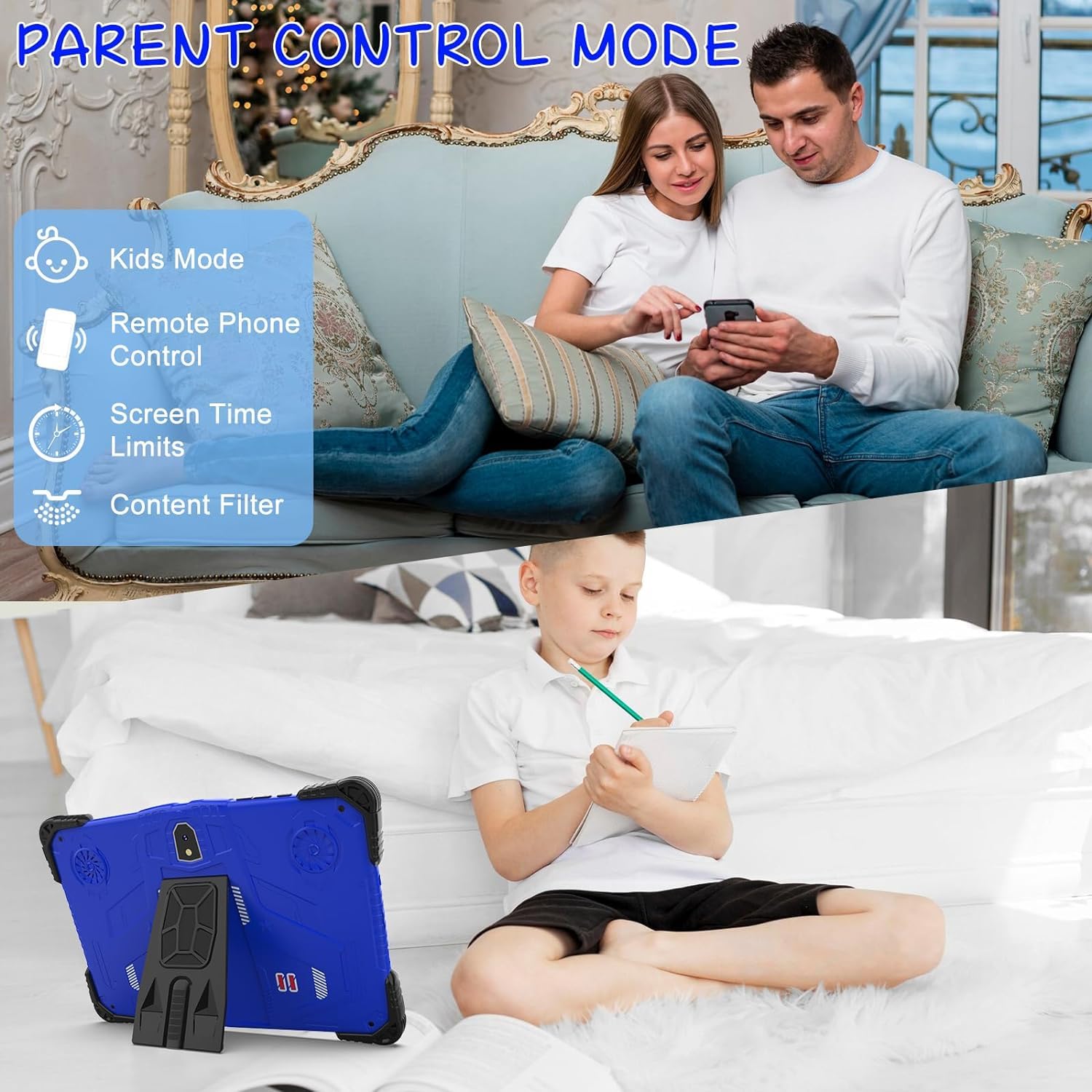 Foto 5 pulgar | Tablet Cupeisi Android 13 Para Niños, 10 Pulgadas, 8 Gb De Ram, 64 Gb De Rom - Venta Internacional.