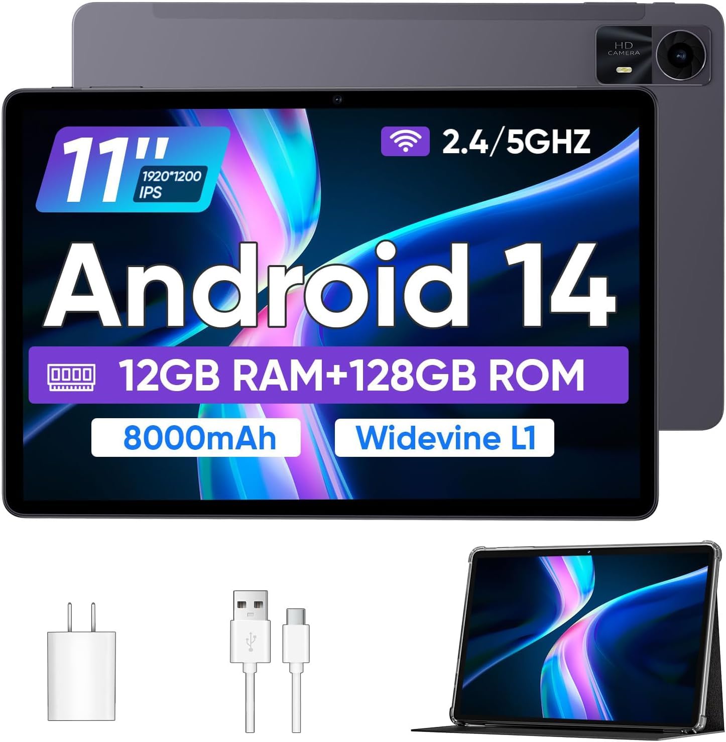 Foto 2 pulgar | Tableta Colorroom Android 14 De 11 Pulgadas, 12 Gb+128 Gb+1 Tb, 8000 Mah - Venta Internacional.