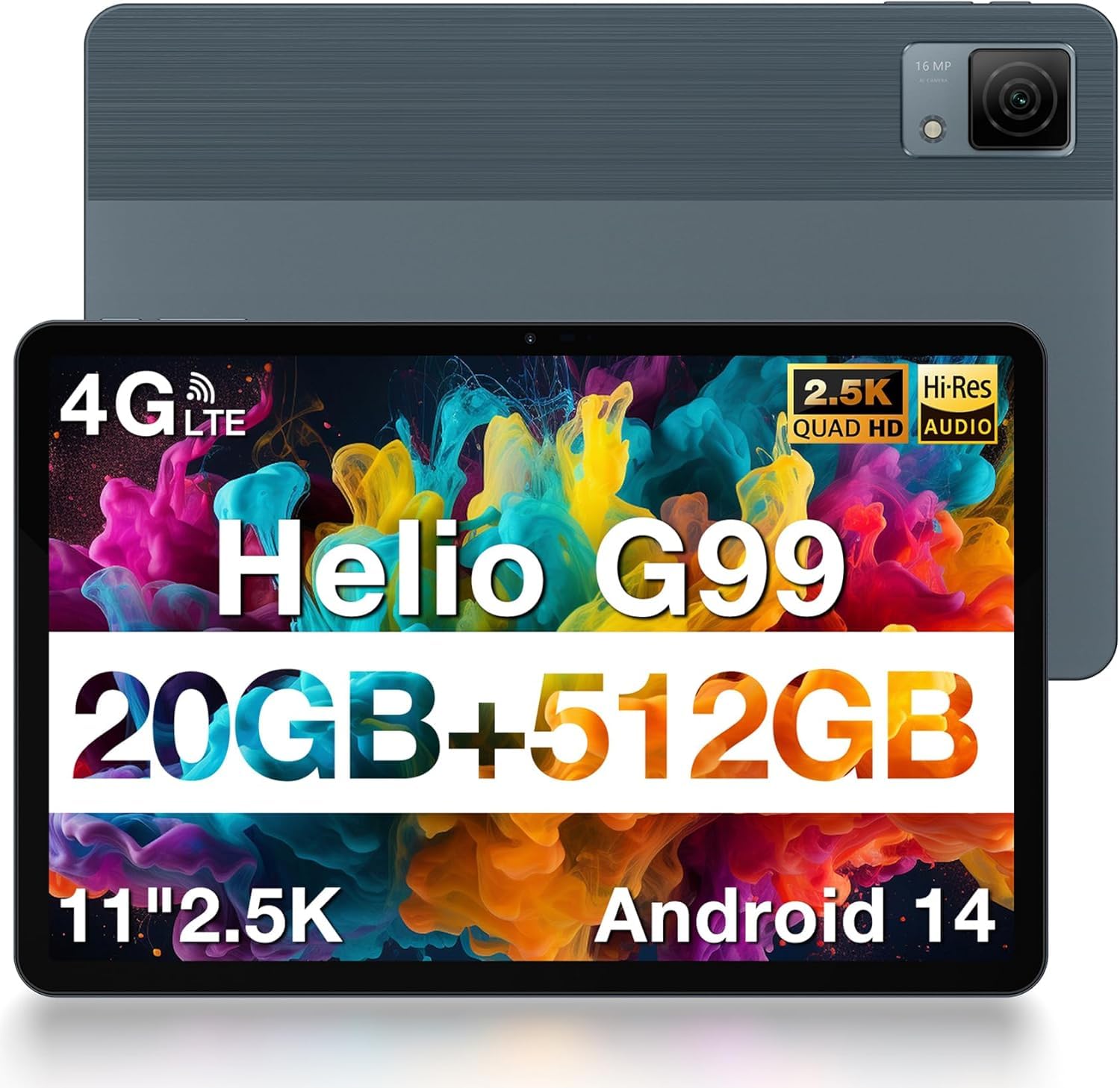 Tablet Doogee T40 Android 14, 20 Gb De Ram, 512 Gb/2 Tb, 11 Pulgadas, 2,5 K - Venta Internacional.