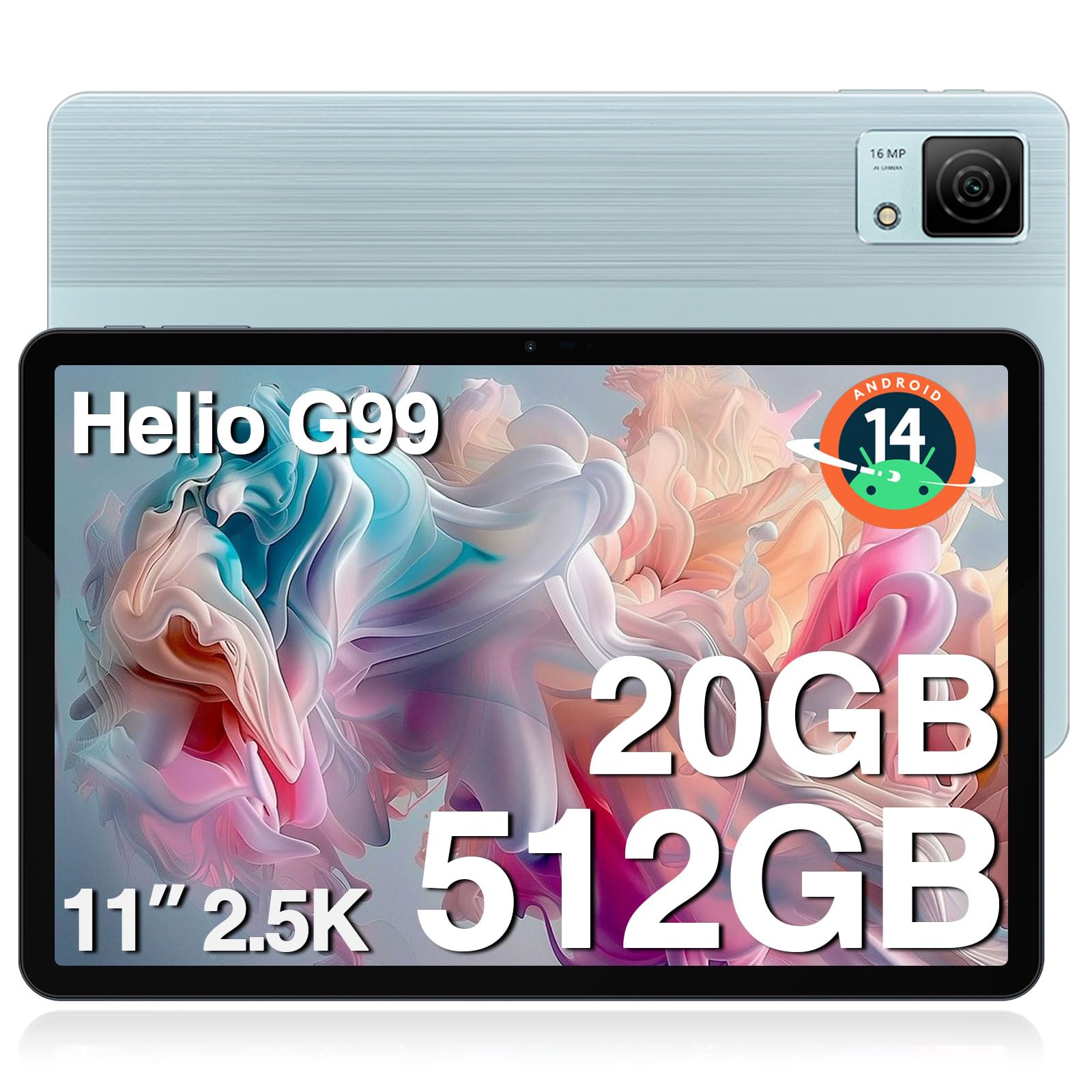 Tablet Doogee T40 Android 14 11 Pulgadas 2,5 K 20 Gb+512 Gb/2 Tb 8580 Mah - Venta Internacional.