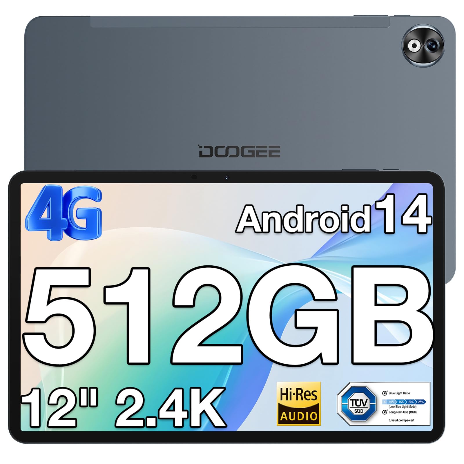 Tablet Doogee T40pro 12 Pulgadas 512 Gb Rom 20 Gb Ram Android 14 - Venta Internacional.