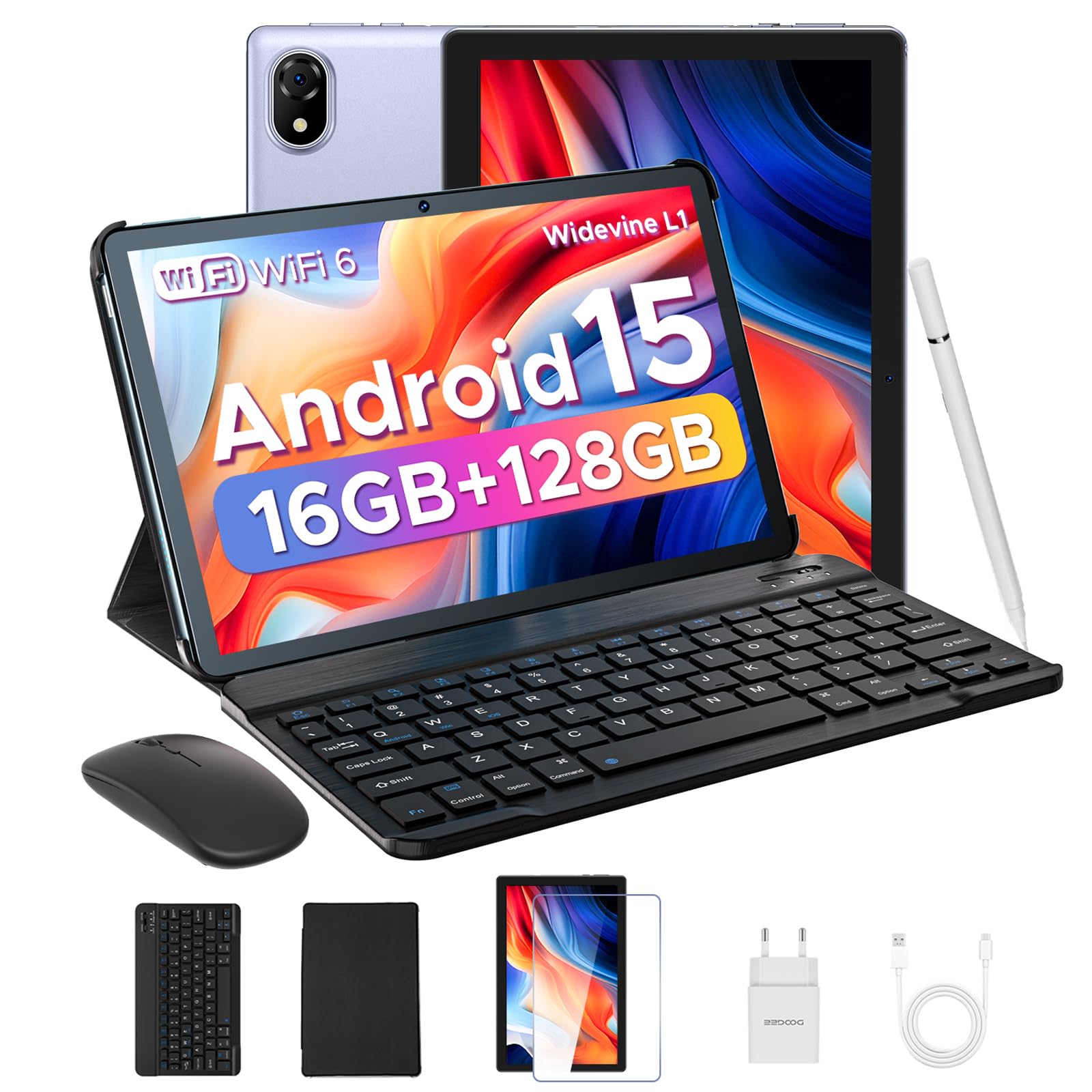Tablet Doogee U10 Android 15 De 10 Pulgadas, 16 Gb+128 Gb/2 Tb, Violeta - Venta Internacional.