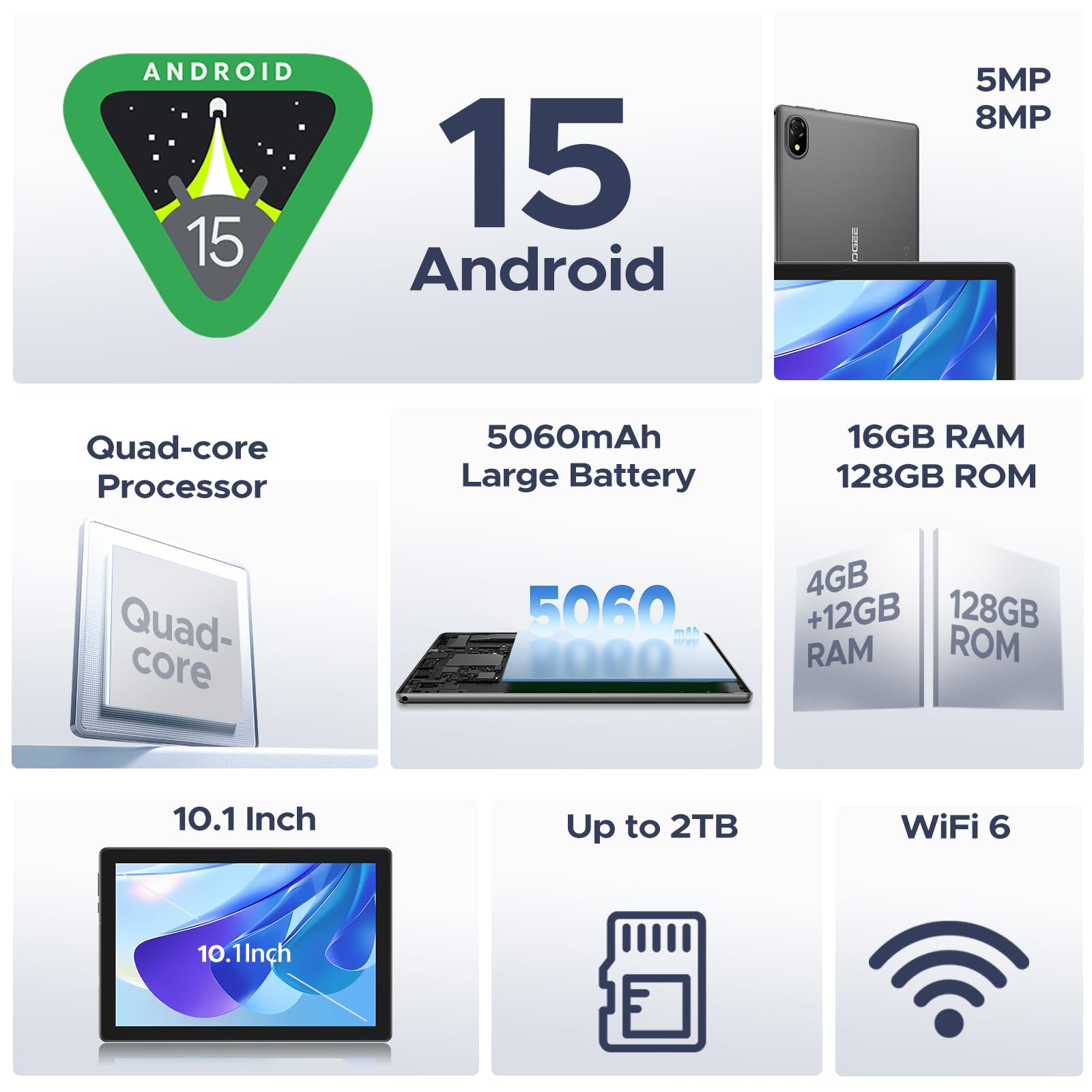 Foto 3 pulgar | Tablet Doogee U10 Android 15 De 10 Pulgadas, 16 Gb+128 Gb/2 Tb, Violeta - Venta Internacional.