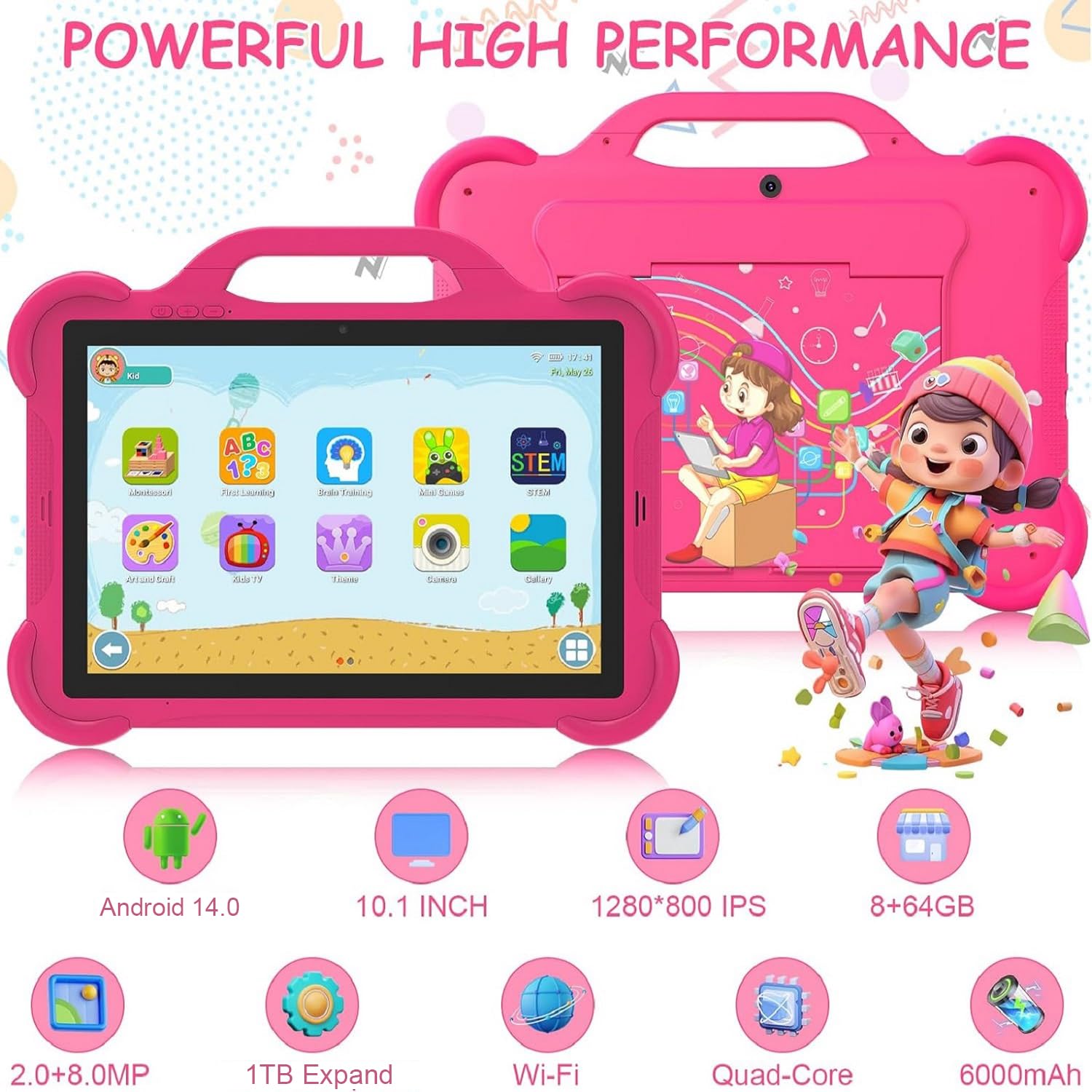 Foto 3 pulgar | Tablet Cupeisi Android 14 10'' 8 Gb Ram+64 Gb Rom - Venta Internacional