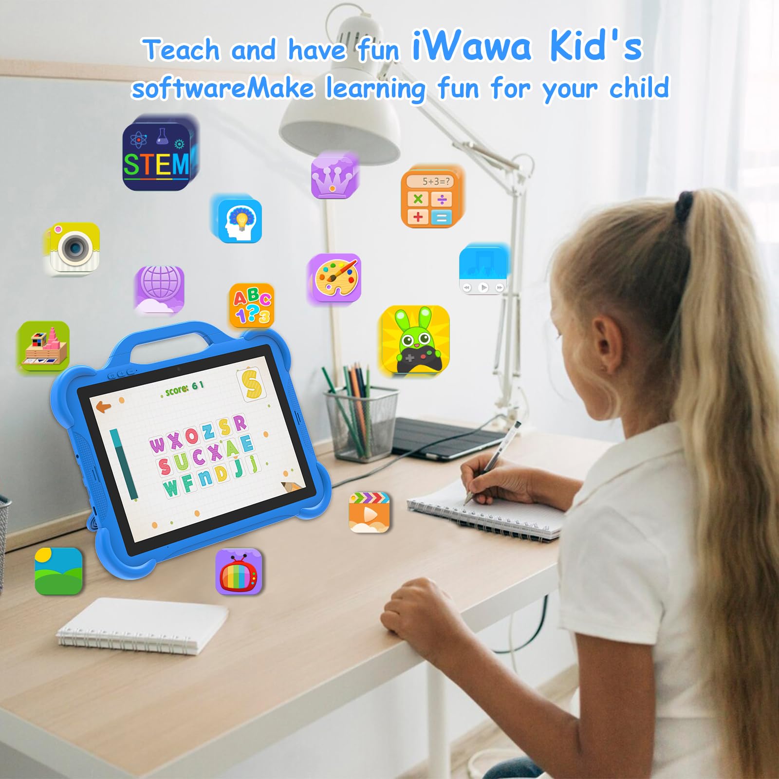 Foto 3 | Tablet Cupeisi Android 14 para Niños 10 '' 8 Gb Ram+64 Gb Rom - Venta Internacional