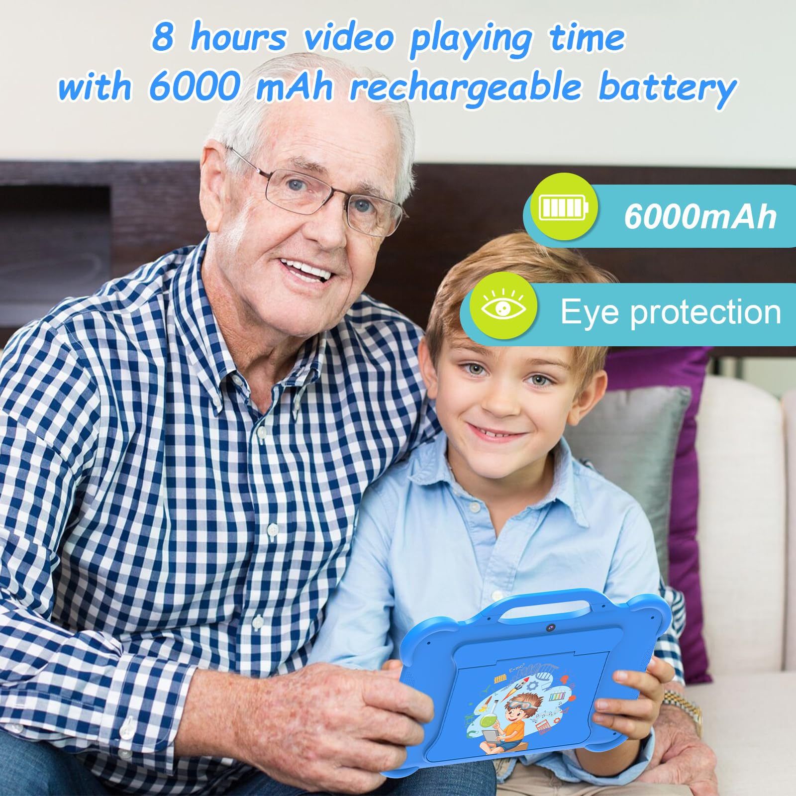 Foto 6 | Tablet Cupeisi Android 14 para Niños 10 '' 8 Gb Ram+64 Gb Rom - Venta Internacional
