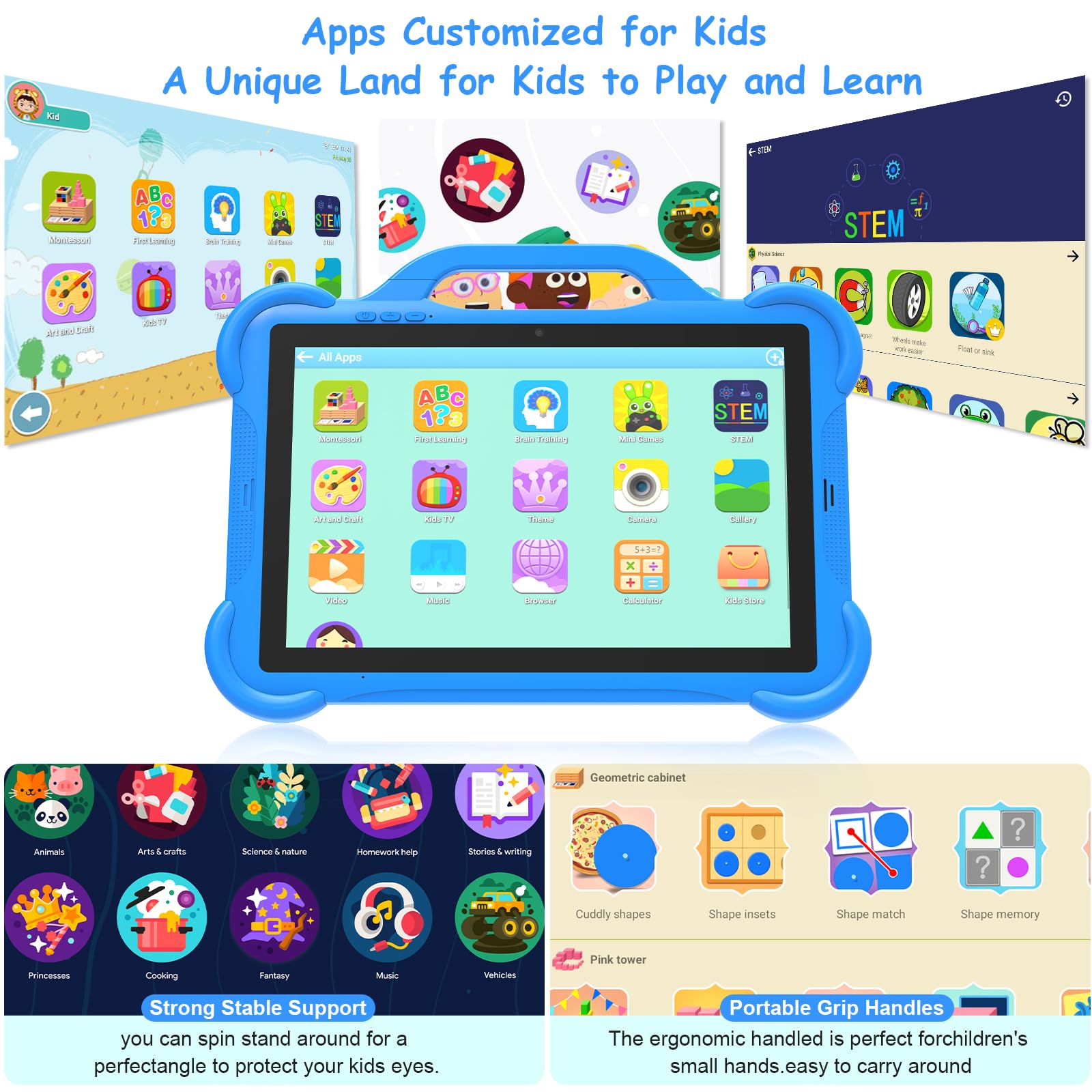 Foto 7 | Tablet Cupeisi Android 14 para Niños 10 '' 8 Gb Ram+64 Gb Rom - Venta Internacional