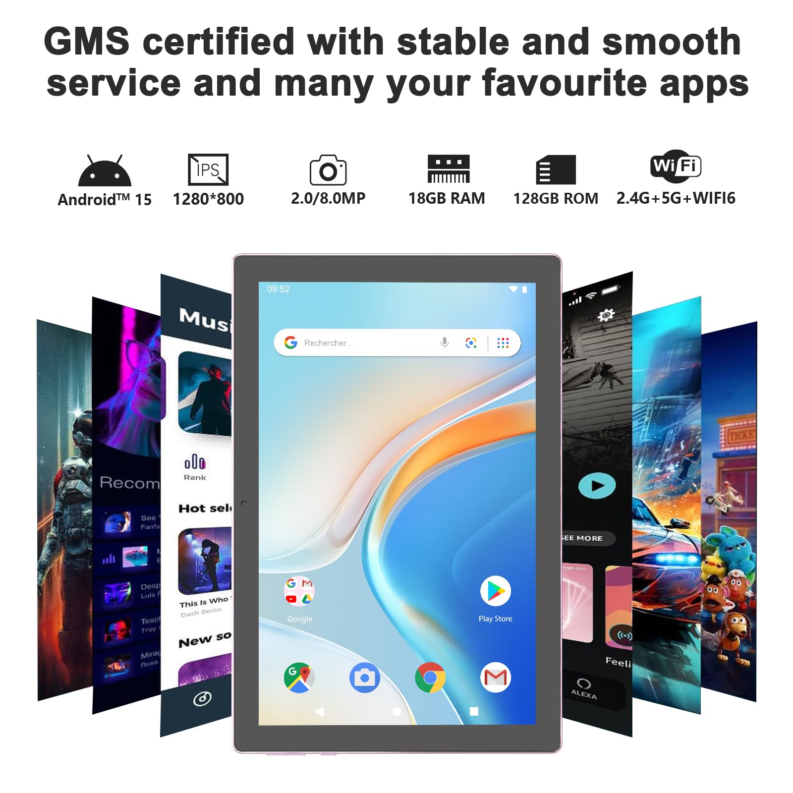 Foto 2 | Tablet Coopers Android 15 De 10 Pulgadas, 18 Gb De Ram, 128 Gb De Rom, 6000 Mah - Venta Internacional.