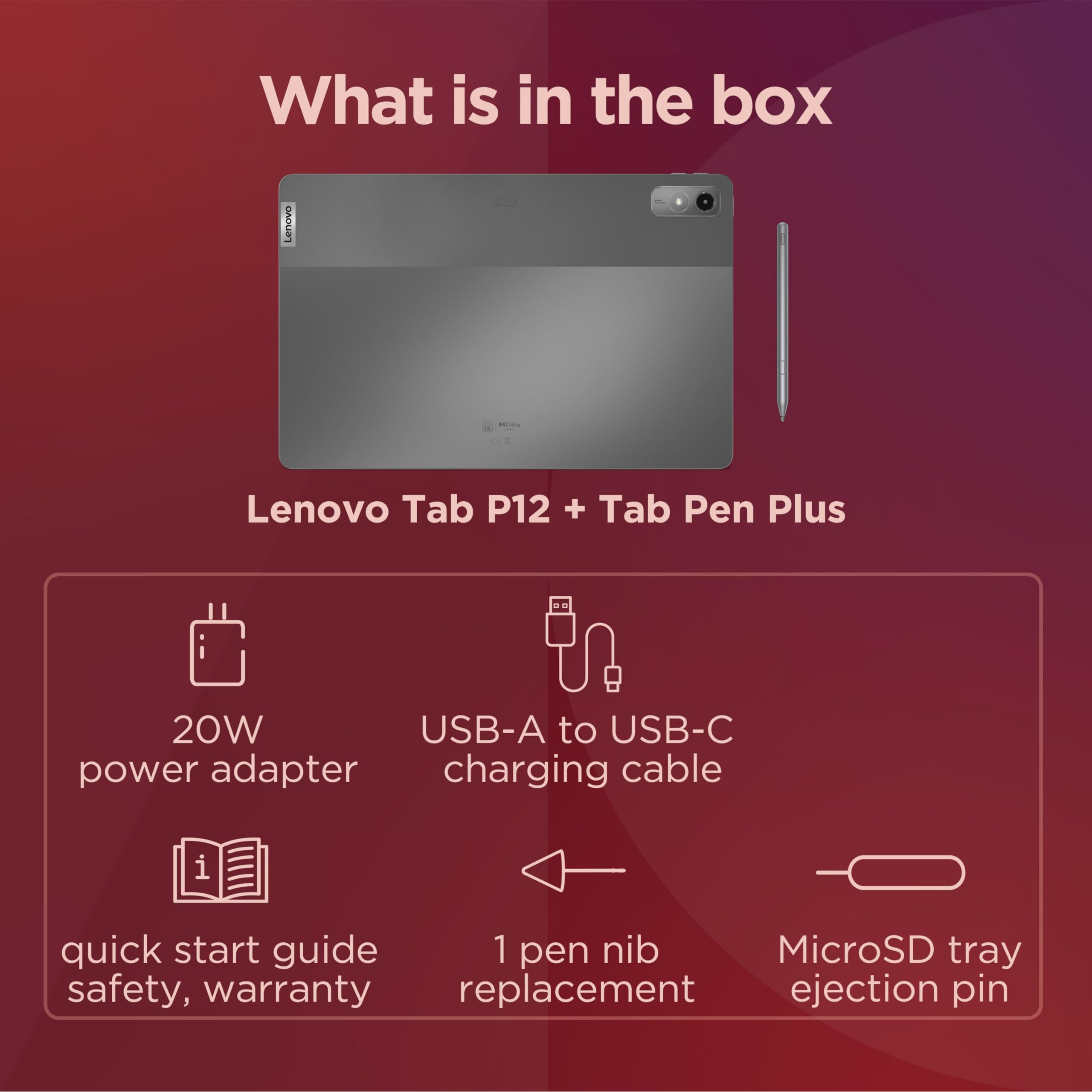 Foto 8 pulgar | Tablet Lenovo Tab P12, Pantalla 3k De 12,7 Pulgadas, 8 Gb De Ram, 128 Gb - Venta Internacional.