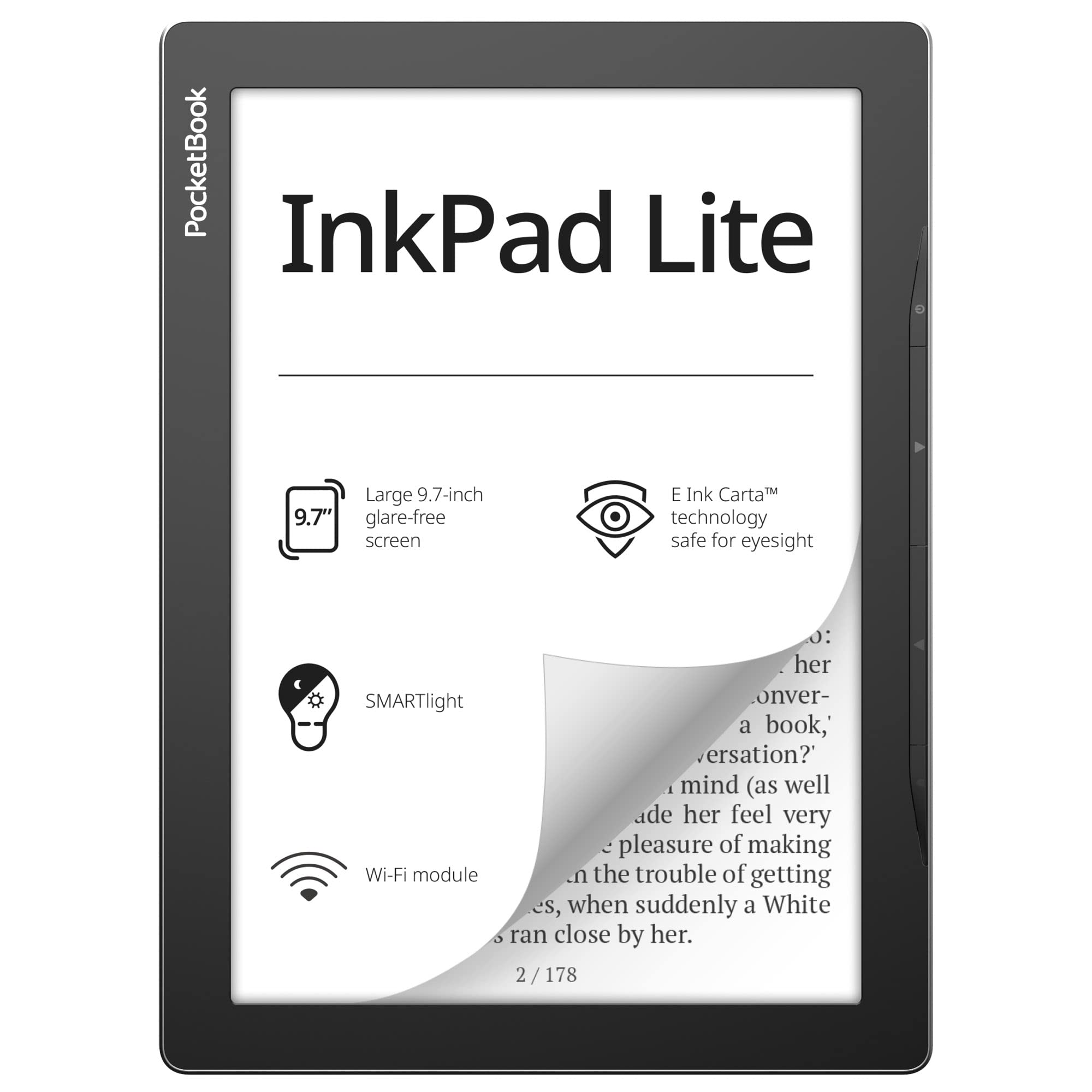 Foto 1 | Lector De Libros Electrónicos Pocketbook Inkpad Lite, Pantalla De 9,7 Pulgadas, 8 Gb, Wi-fi - Venta Internacional.