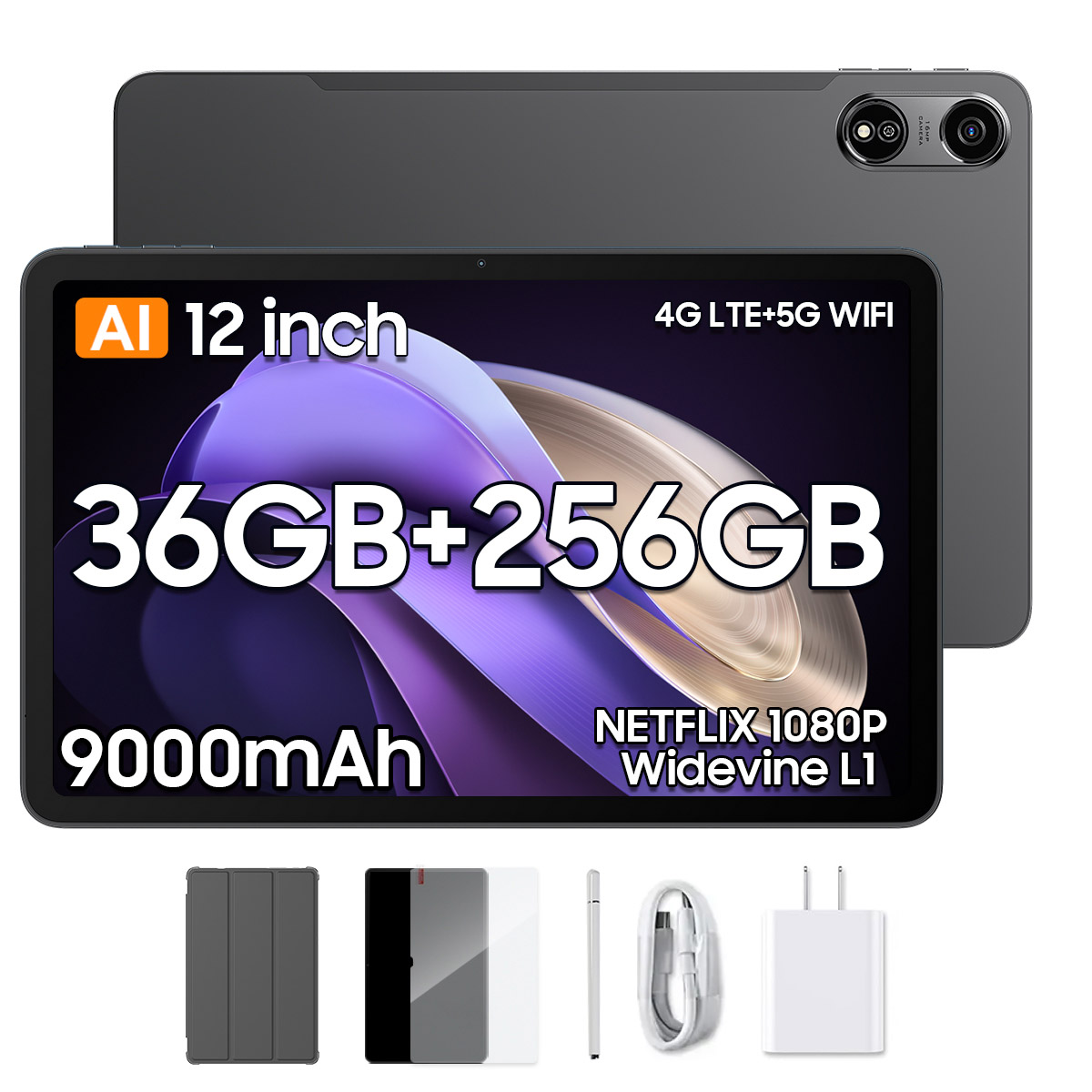 Foto 1 | Tableta Blackview Oscal Pad 100 De 36 Gb+256 Gb 12 Android 15 + Bolígrafo Y Funda