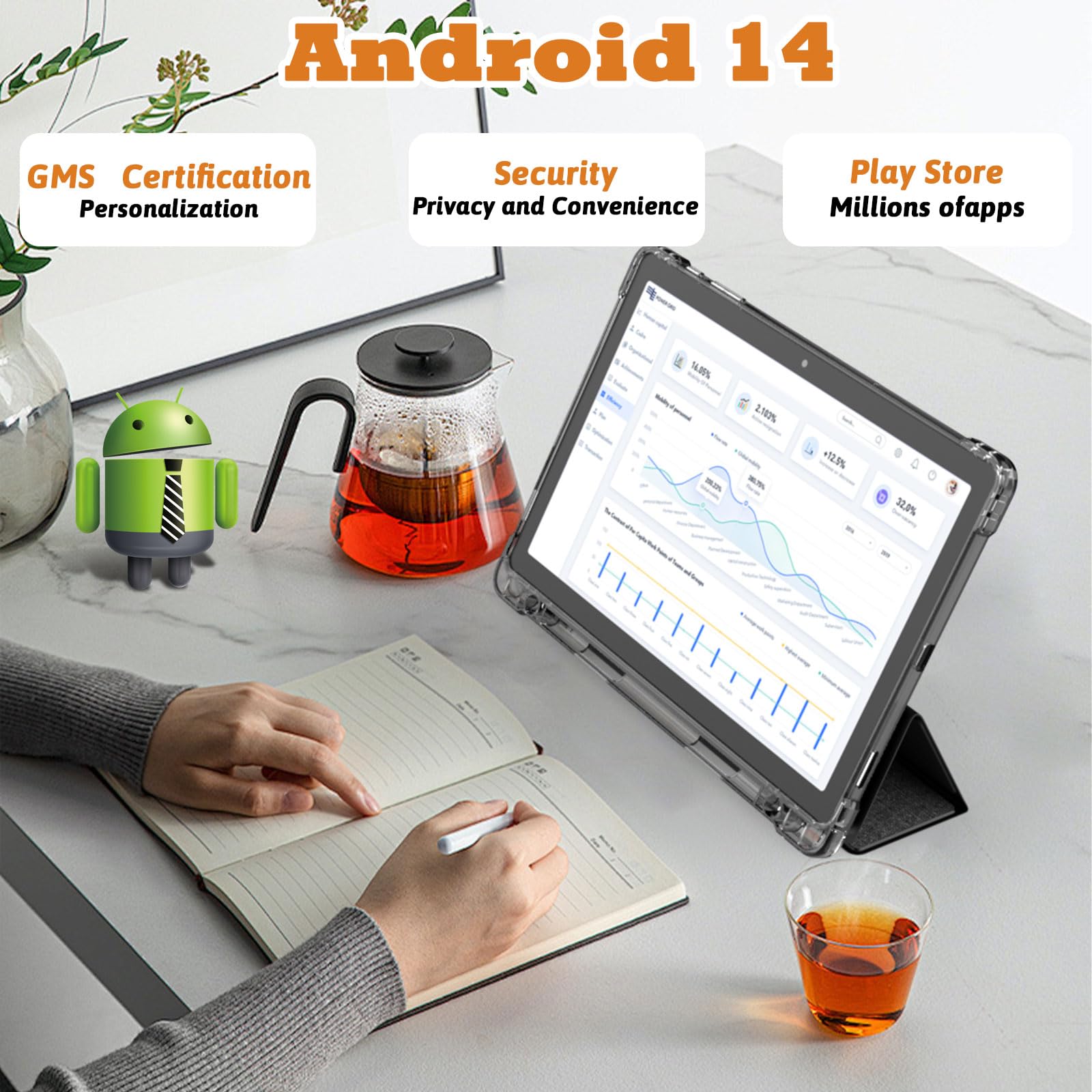 Foto 2 | Tableta Peicheng 11 Android 14.0 16 Gb Ram 128 Gb Rom 8000 Mah - Venta Internacional.