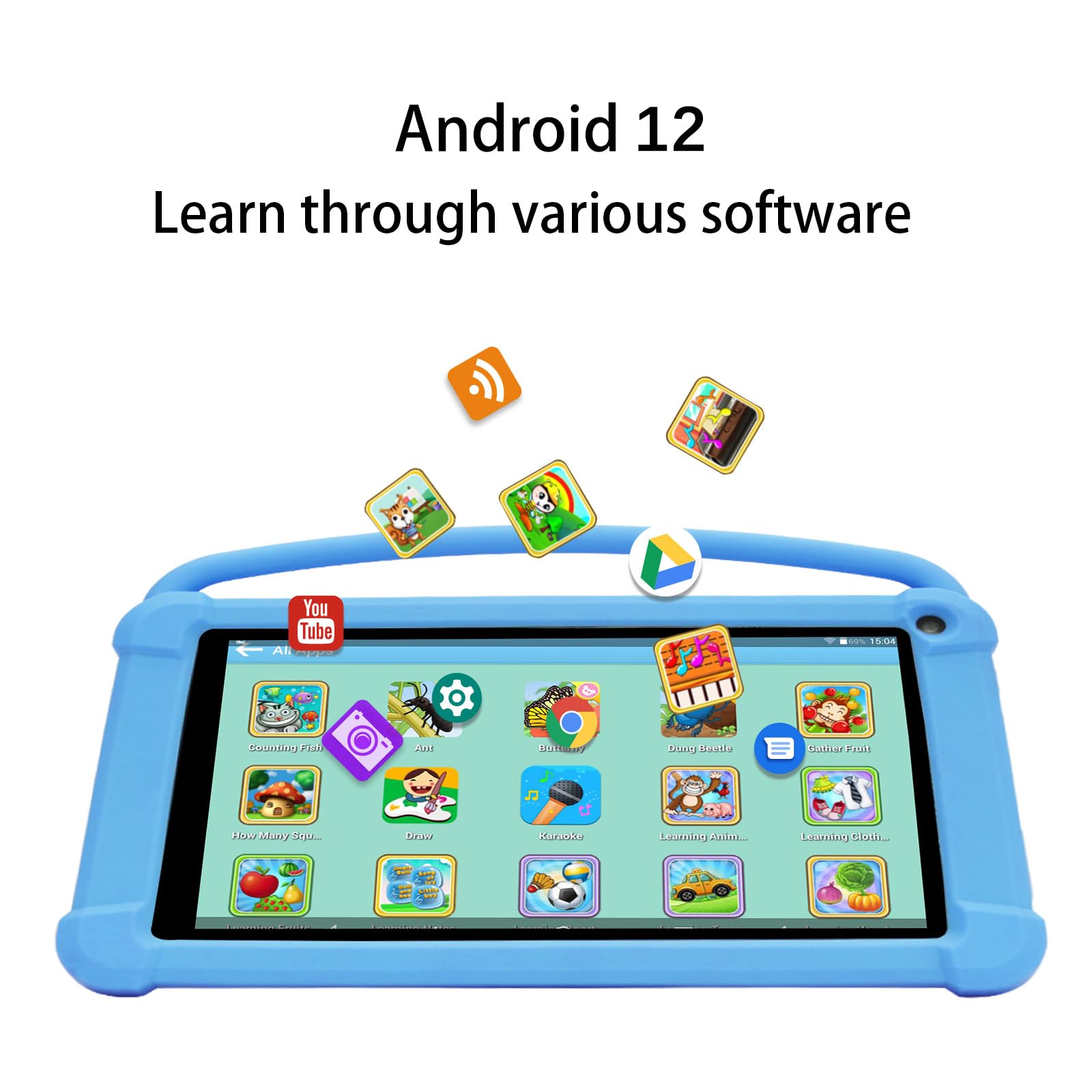 Foto 2 | Tablet Atozee Kids De 7 Pulgadas, 4 Gb De Ram, 32 Gb, Android, 1 Tb, Ampliar - Venta Internacional.