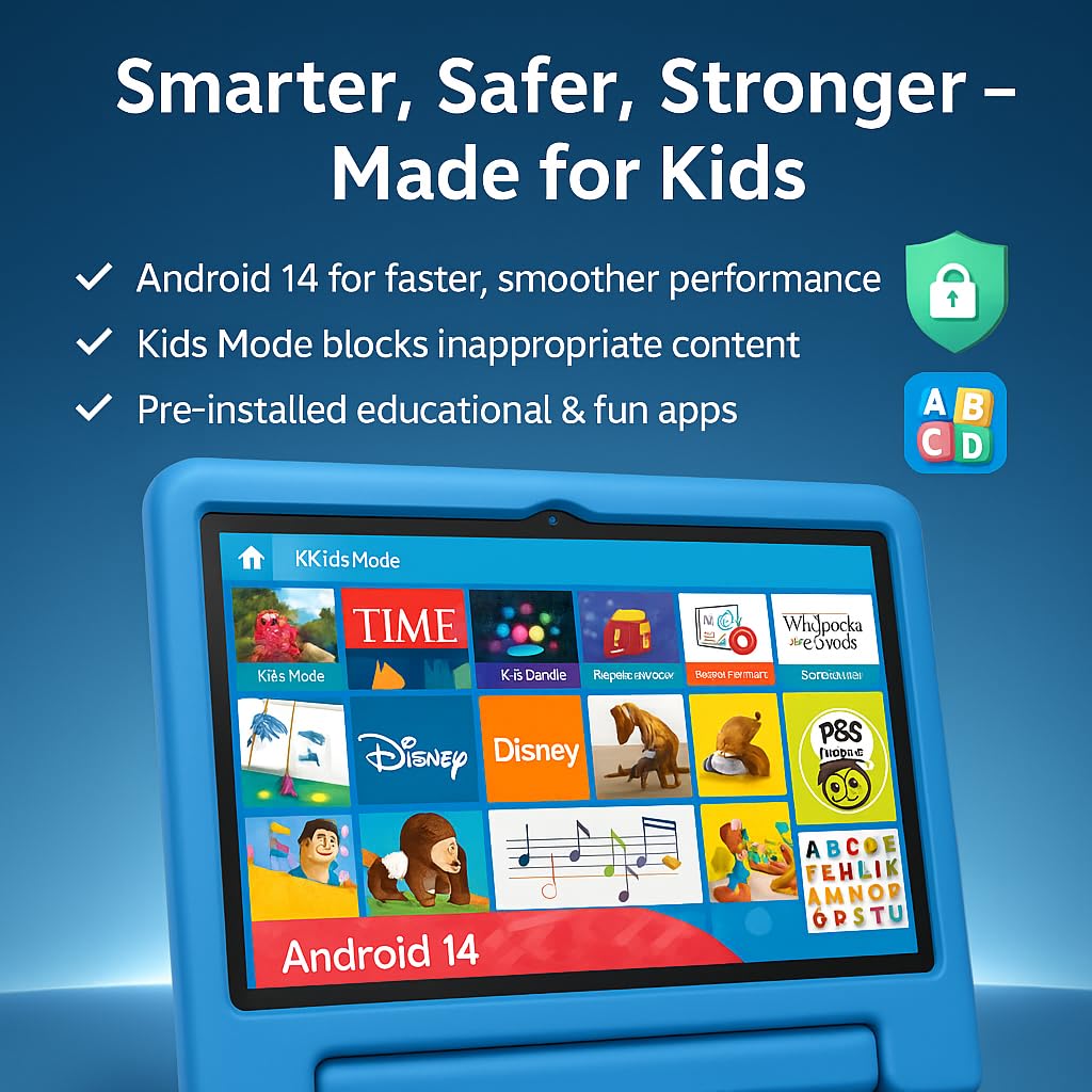 Foto 3 pulgar | Tableta Infantil Nobklen 10.1 Android 14 64 Gb Ram 8 Gb Wifi 6 Gps Bt - Venta Internacional.