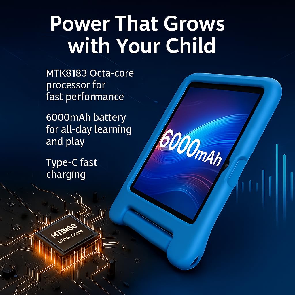 Foto 6 | Tableta Infantil Nobklen 10.1 Android 14 64 Gb Ram 8 Gb Wifi 6 Gps Bt - Venta Internacional.
