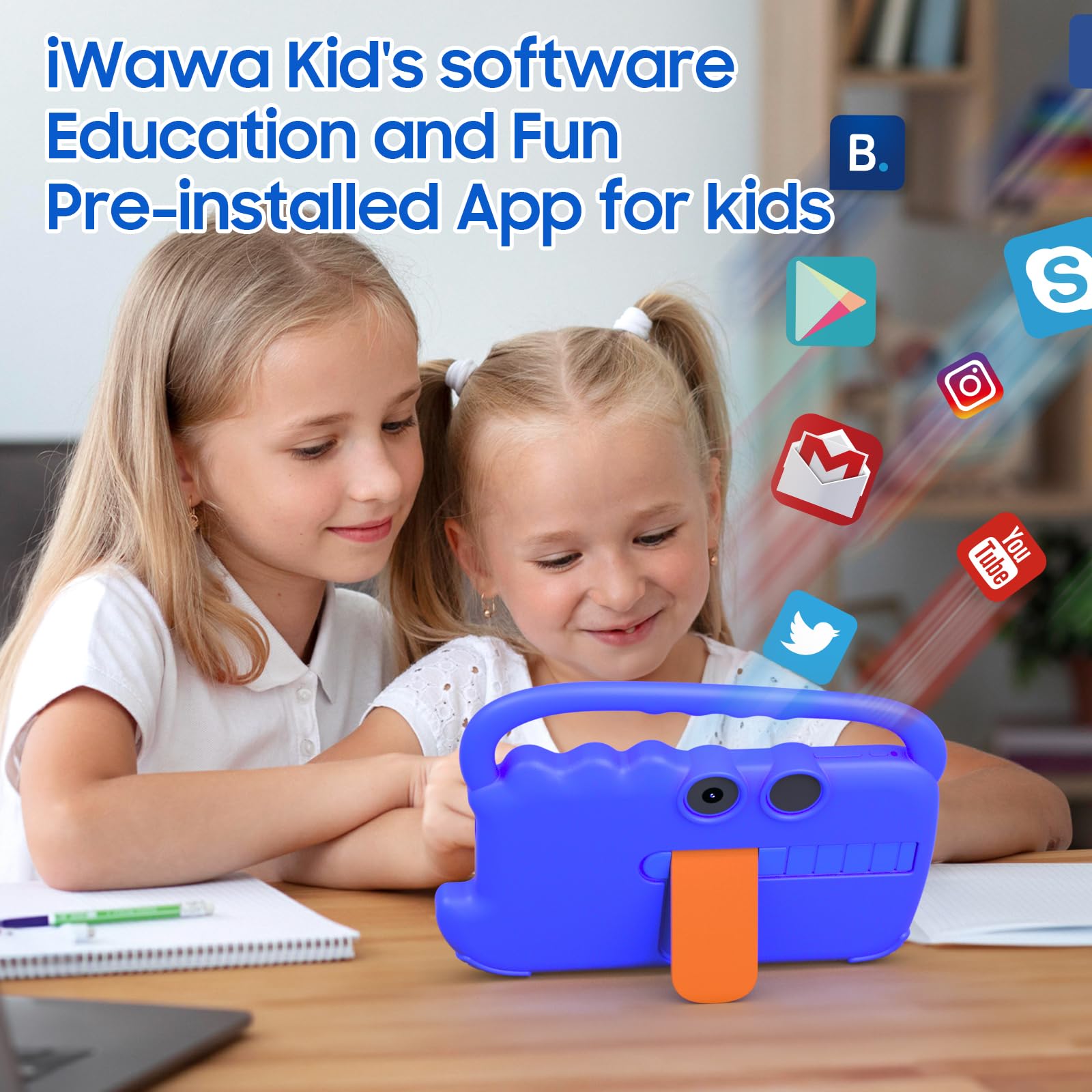 Foto 4 pulgar | Tablet Zzb Kids De 7 Pulgadas Con Android 12, 4 Gb De Ram Y 32 Gb De Rom Con Funda - Venta Internacional.