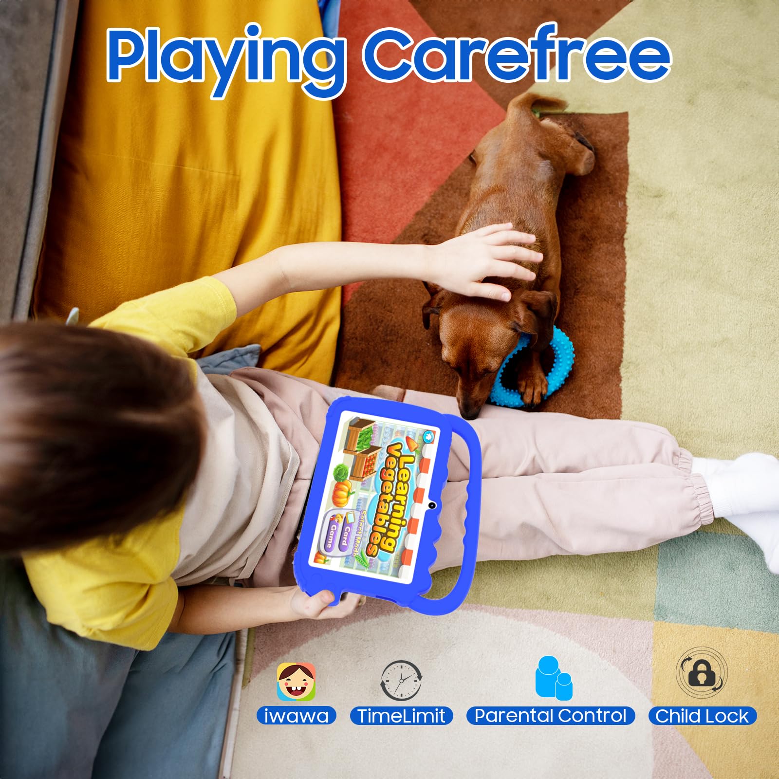 Foto 5 pulgar | Tablet Zzb Kids De 7 Pulgadas Con Android 12, 4 Gb De Ram Y 32 Gb De Rom Con Funda - Venta Internacional.