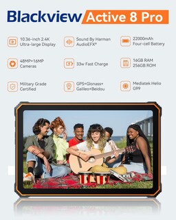 Foto 2 | Tableta Robusta Blackview Active 8 Pro De 10.36 Pulgadas Fhd+ De 16 Gb+256 Gb - Venta Internacional.